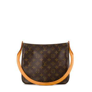LOUIS VUITTON - Sac à épaule Looping Louis Vuitton en toile enduite vintage