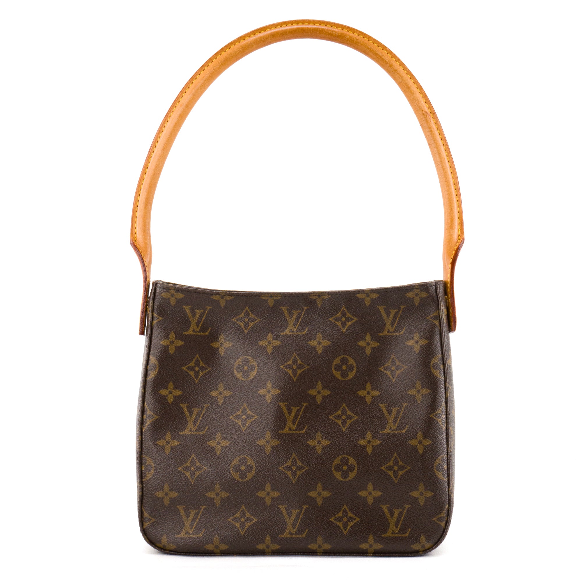 LOUIS VUITTON - Sac à épaule Looping Louis Vuitton en toile enduite vintage