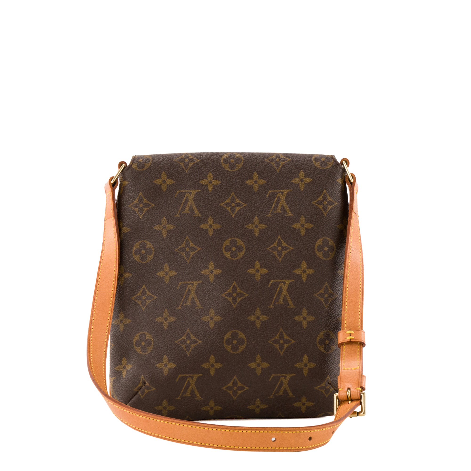 LOUIS VUITTON - Sac à épaule Musette Salsa Louis Vuitton en toile enduite monogrammée vintage