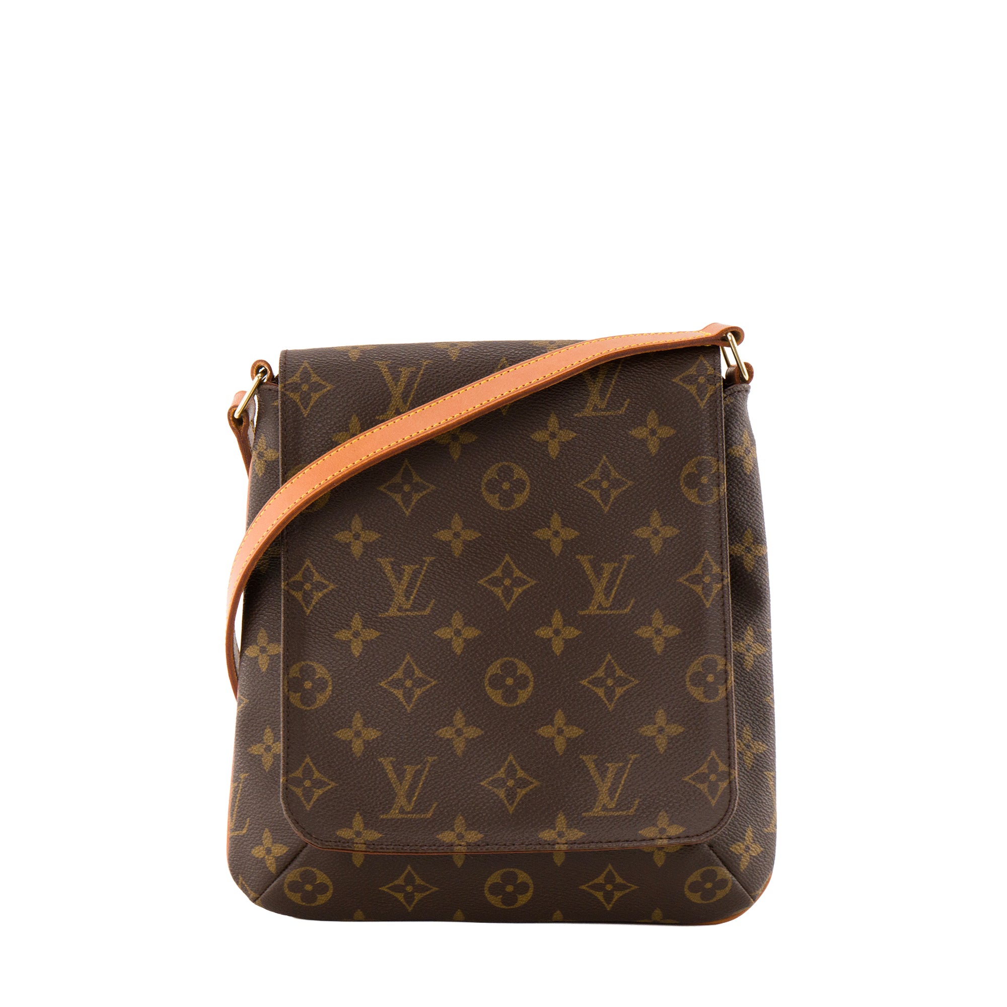 LOUIS VUITTON - Sac à épaule Musette Salsa Louis Vuitton en toile enduite monogrammée vintage