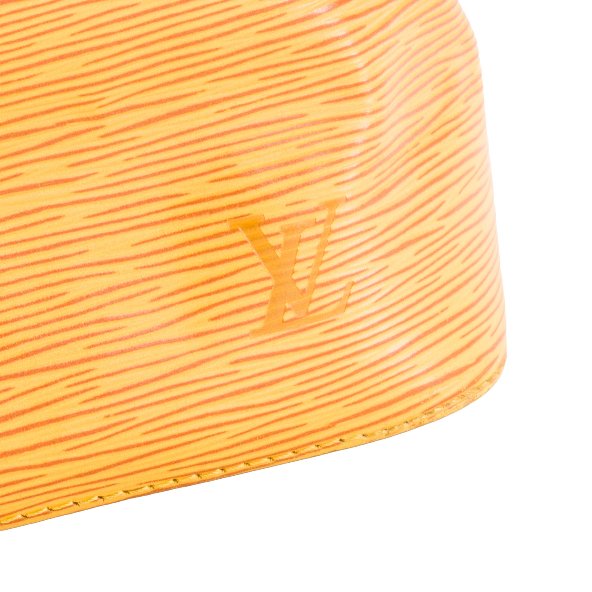 LOUIS VUITTON - Sac à épaule Noé Louis Vuitton en cuir épi jaune vintage