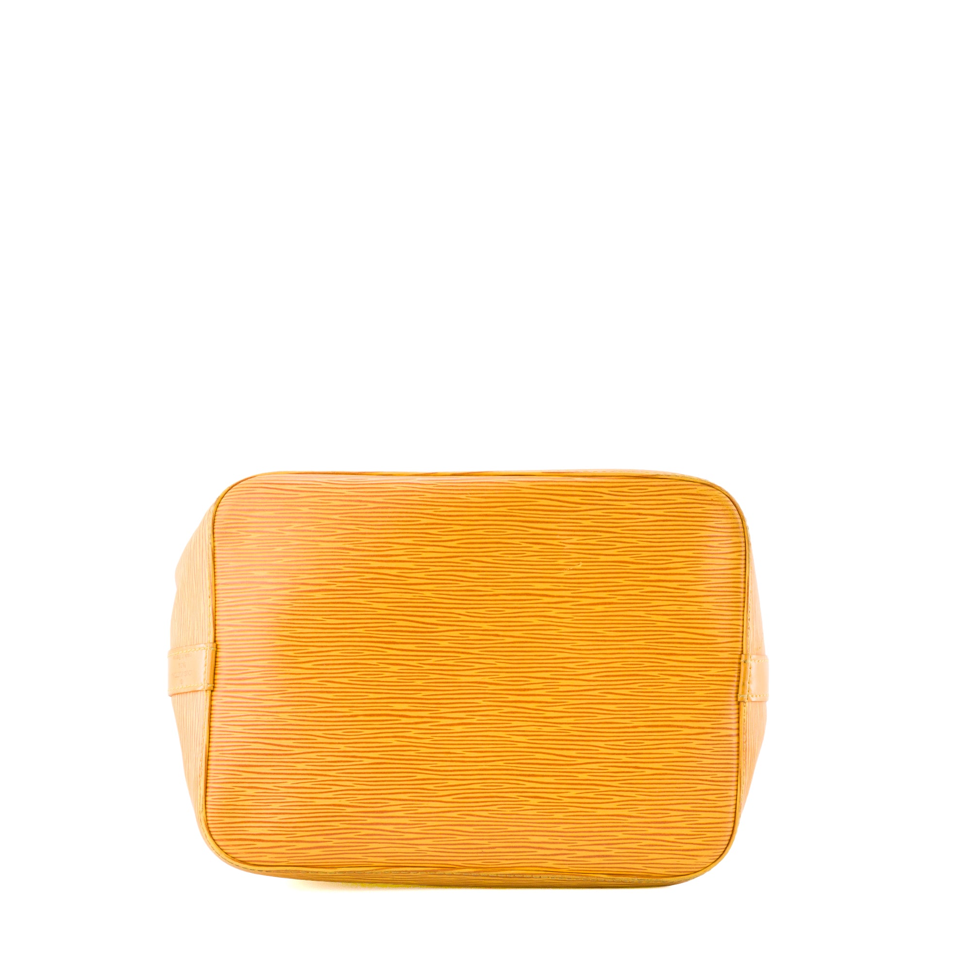 LOUIS VUITTON - Sac à épaule Noé Louis Vuitton en cuir épi jaune vintage