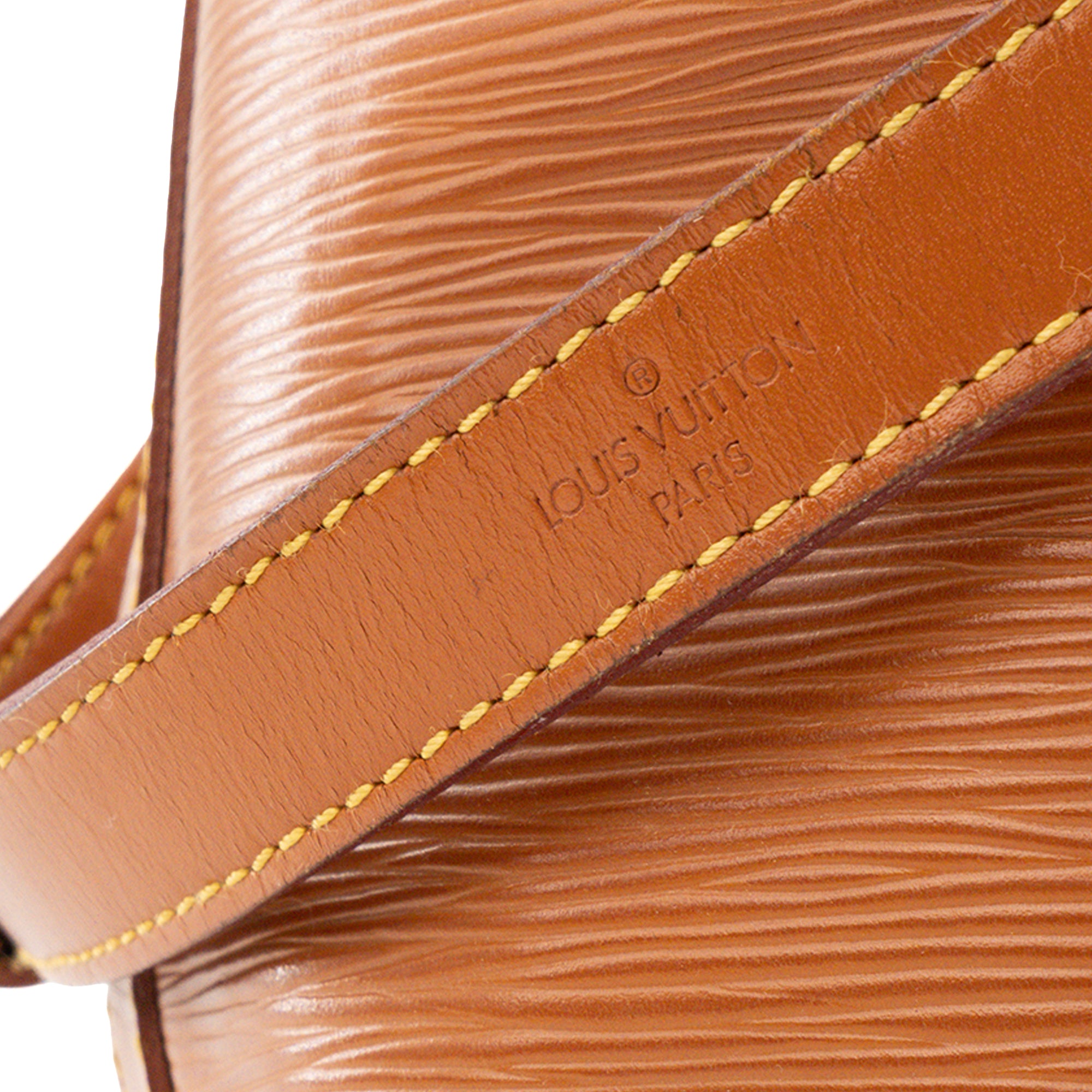 LOUIS VUITTON - Sac à épaule Noé PM Louis Vuitton en cuir épi marron vintage