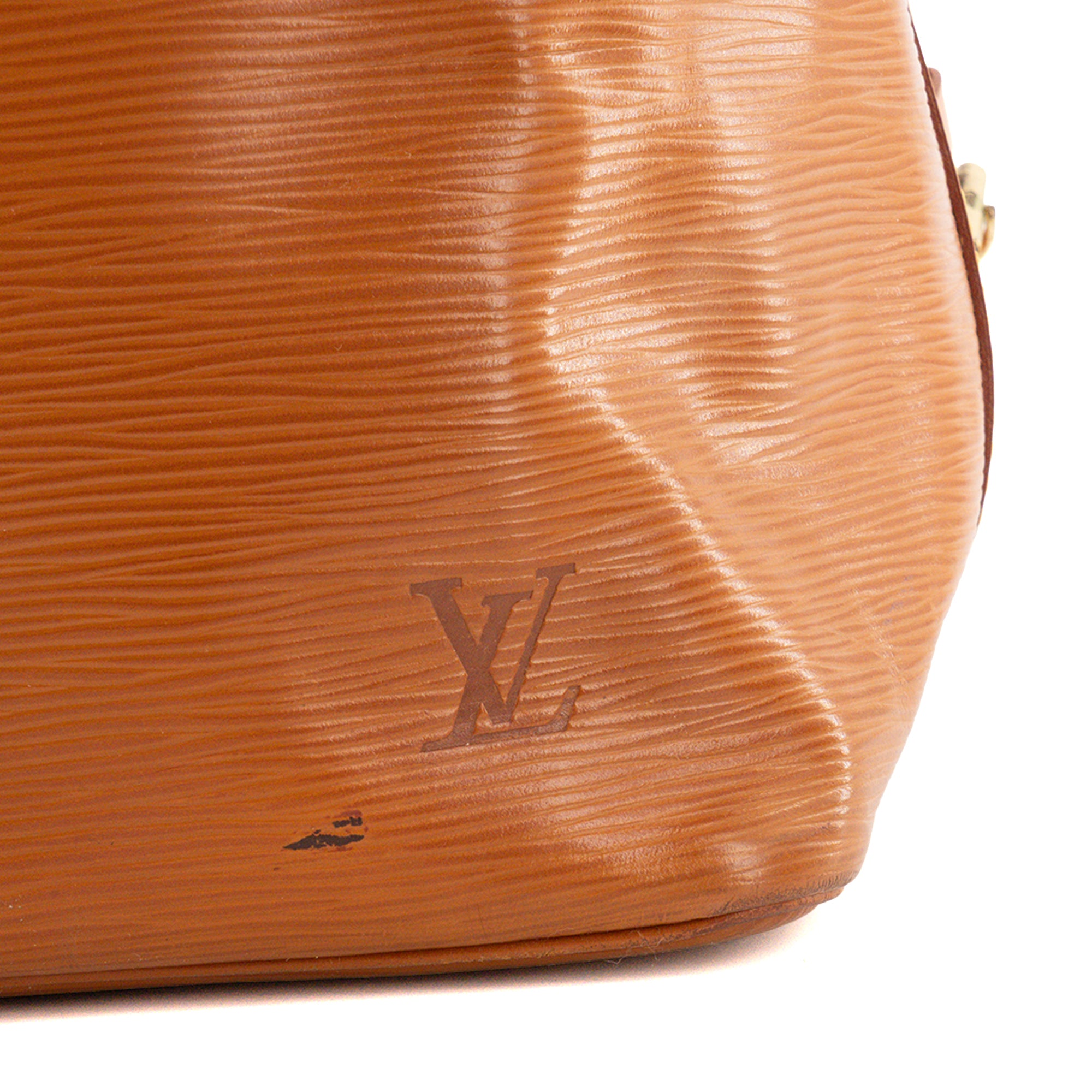 LOUIS VUITTON - Sac à épaule Noé PM Louis Vuitton en cuir épi marron vintage