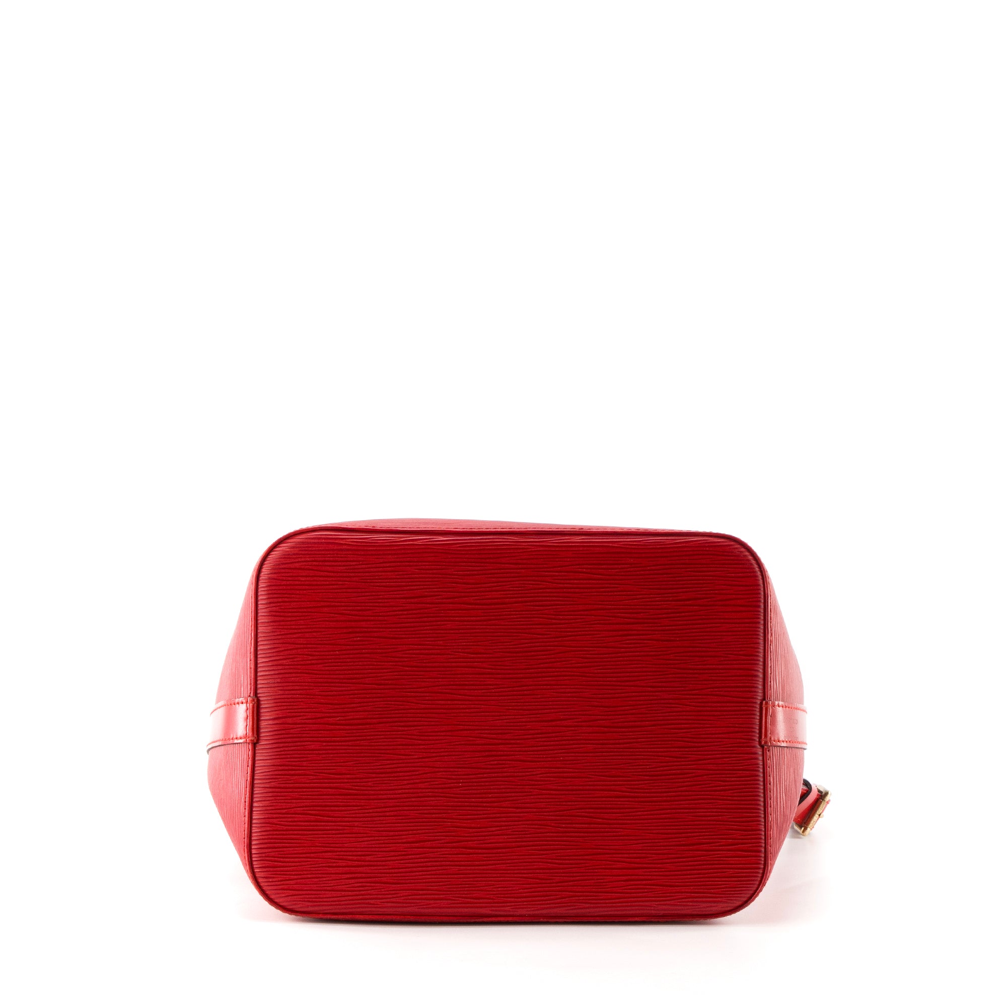 LOUIS VUITTON - Sac à épaule Noé Louis Vuitton en cuir épi rouge vintage