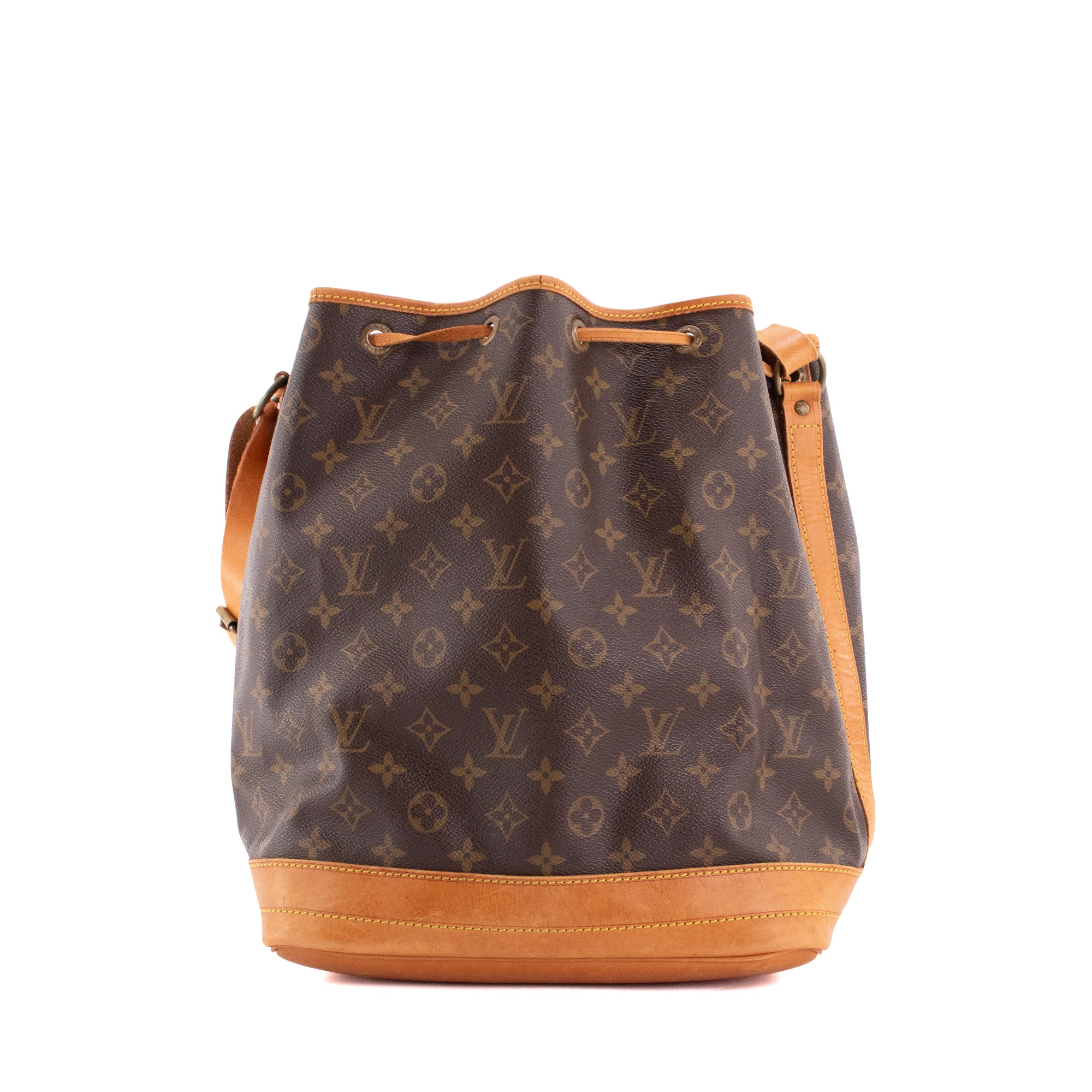 LOUIS VUITTON - Sac à épaule Noé Louis Vuitton en toile enduite monogrammée vintage