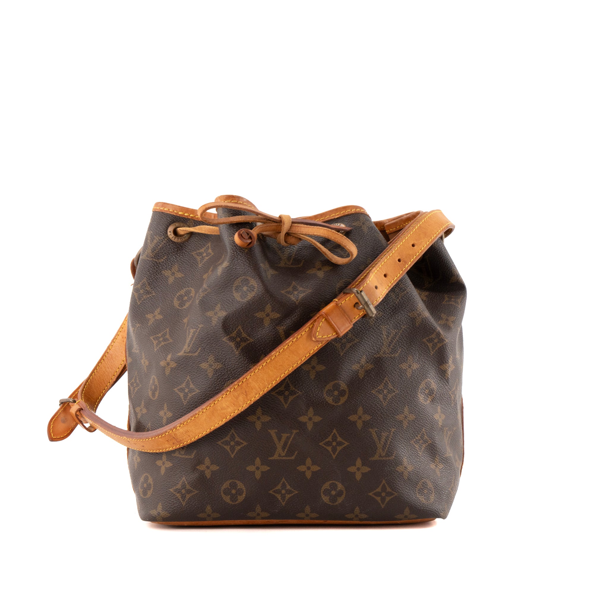 LOUIS VUITTON - Sac à épaule Noé Louis Vuitton en toile enduite monogrammée vintage