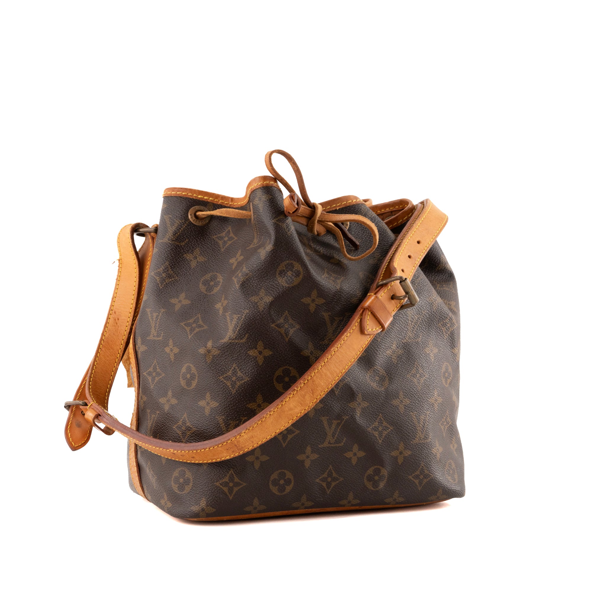 LOUIS VUITTON - Sac à épaule Noé Louis Vuitton en toile enduite monogrammée vintage