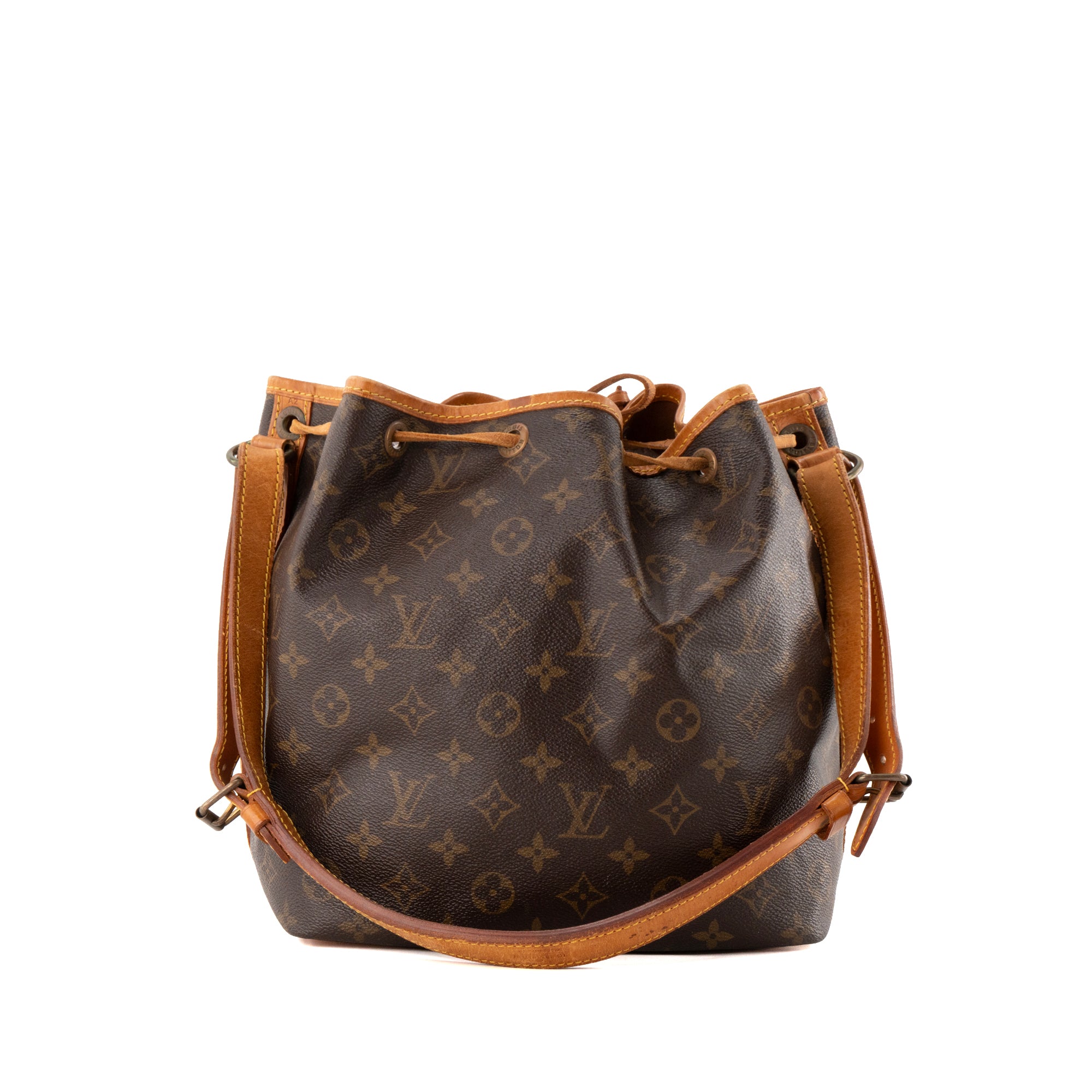 LOUIS VUITTON - Sac à épaule Noé Louis Vuitton en toile enduite monogrammée vintage