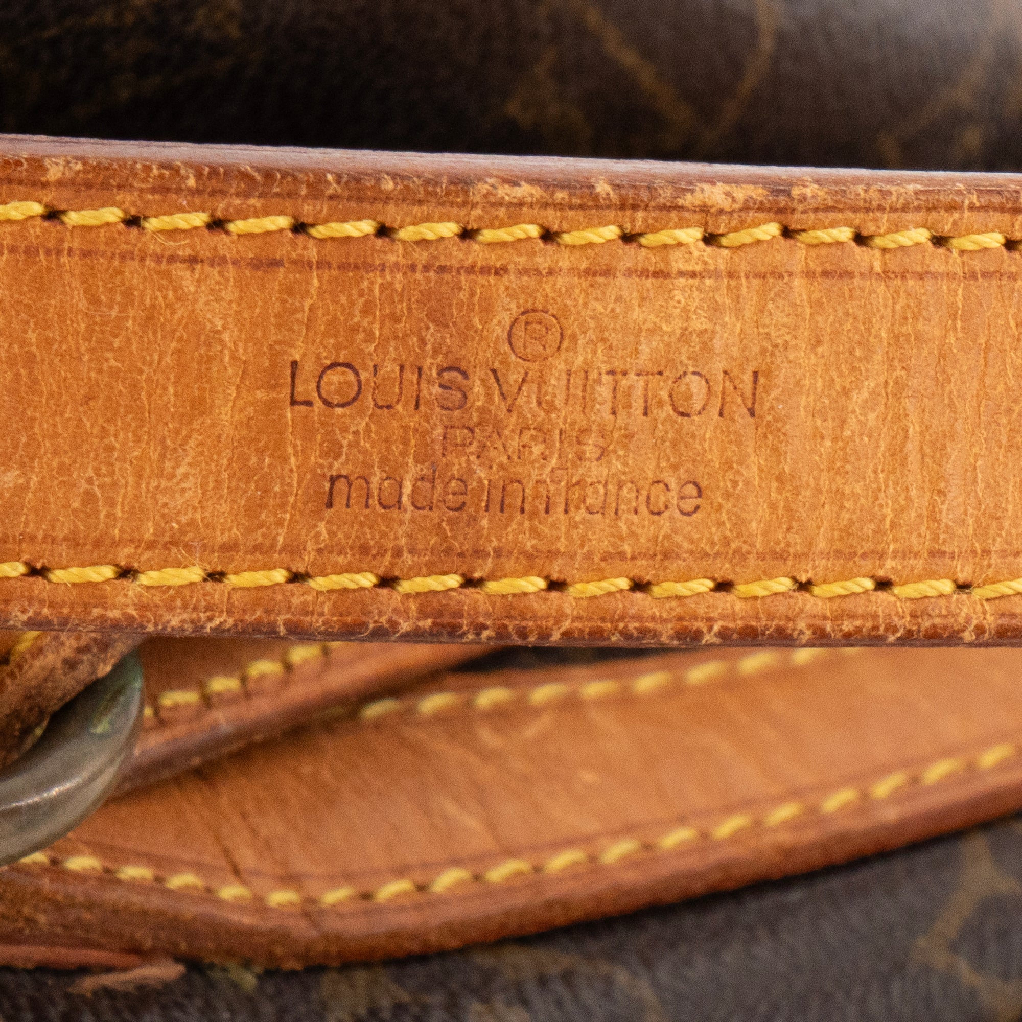 LOUIS VUITTON - Sac à épaule Noé Louis Vuitton en toile enduite monogrammée vintage