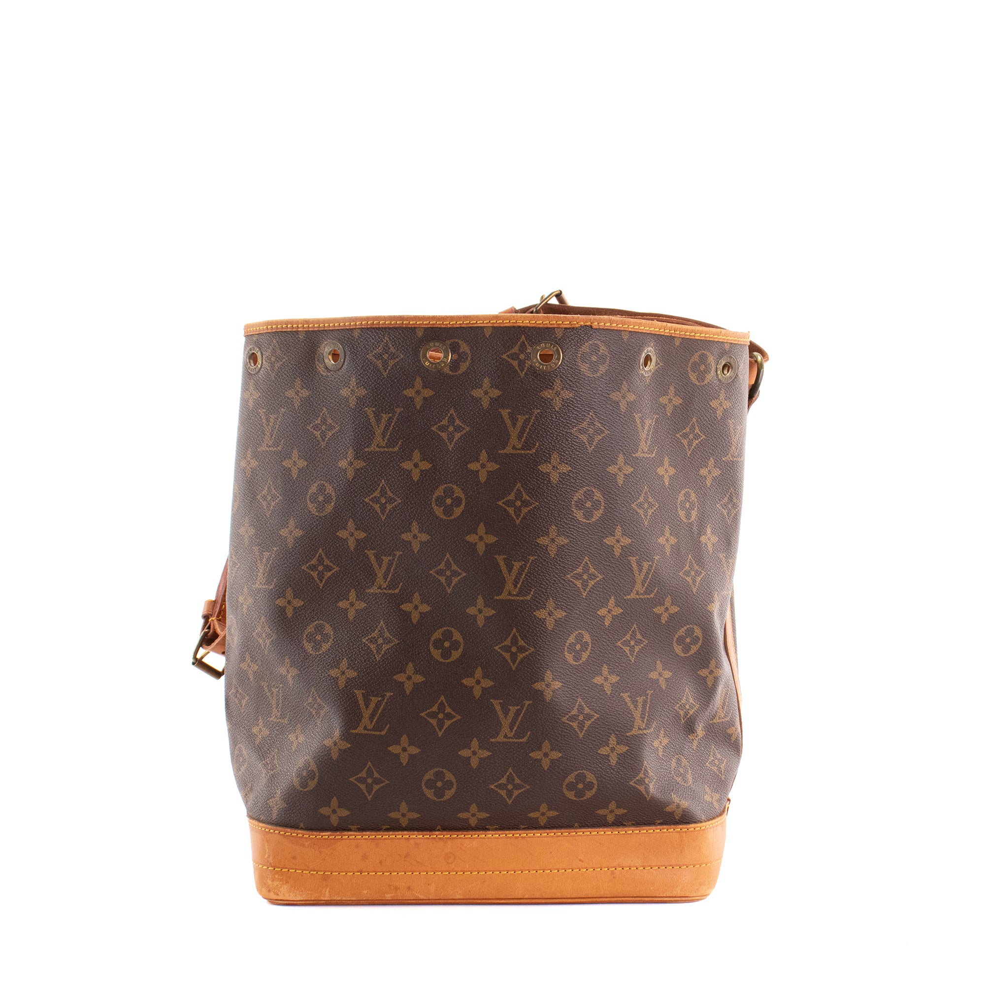 LOUIS VUITTON - Sac à épaule Noé Louis Vuitton en toile enduite monogrammée vintage