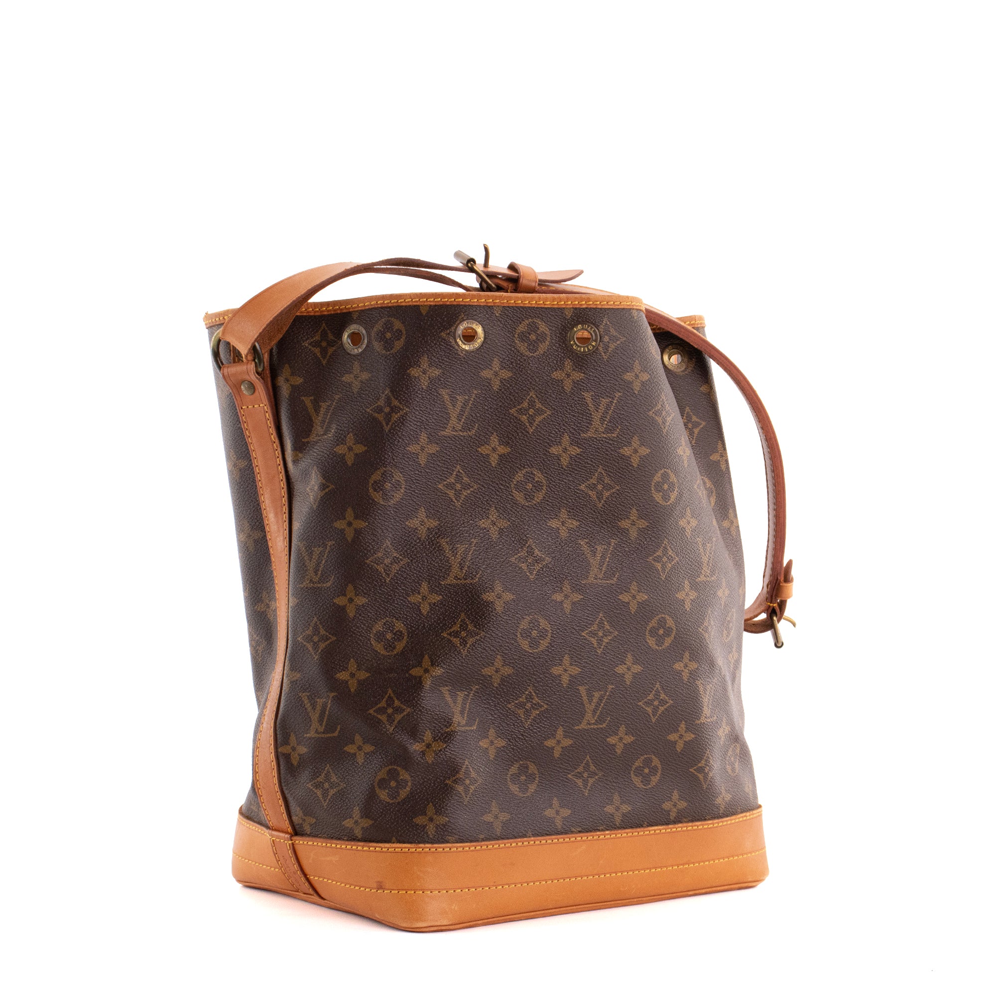 LOUIS VUITTON - Sac à épaule Noé Louis Vuitton en toile enduite monogrammée vintage
