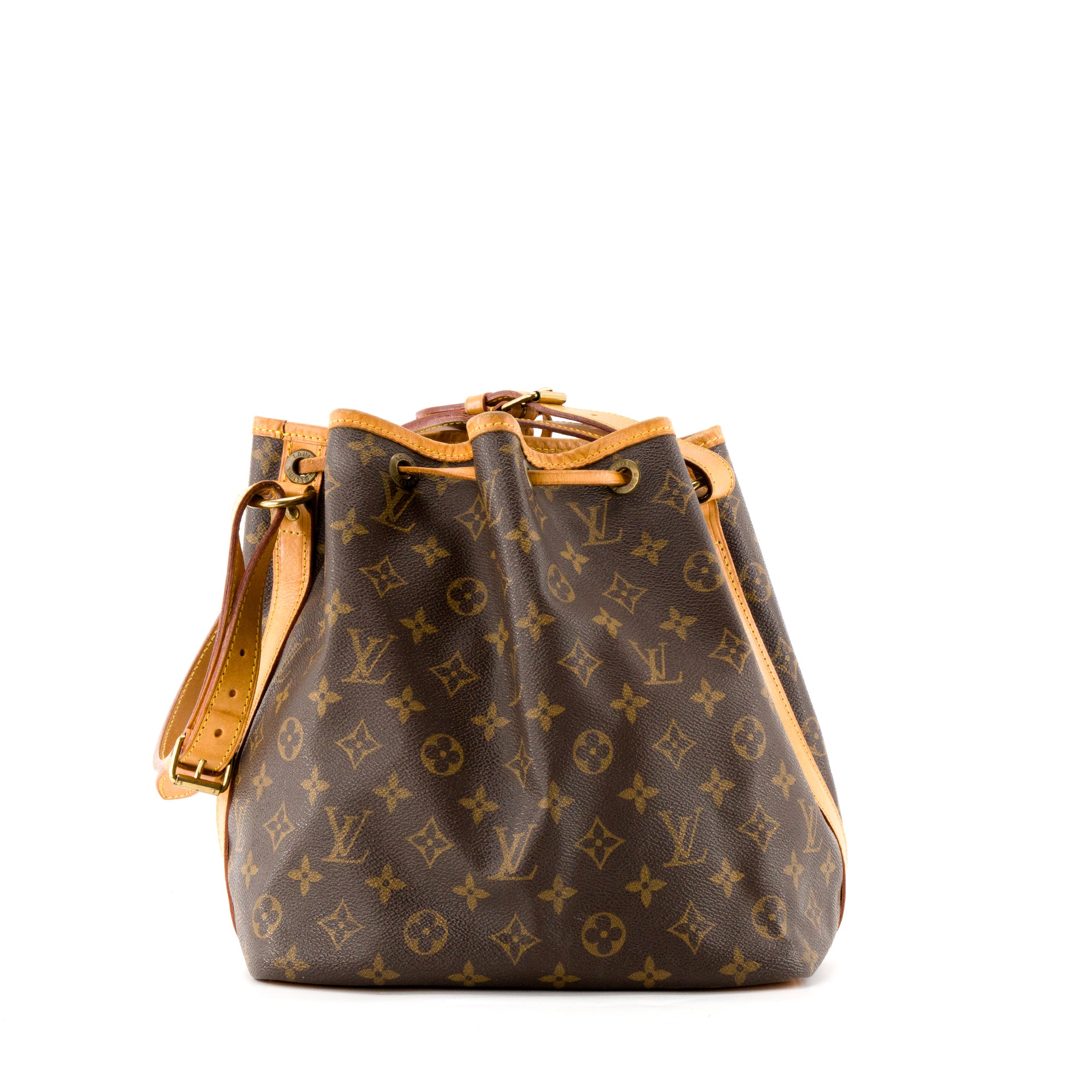 LOUIS VUITTON - Sac à épaule Noé PM Louis Vuitton en toile enduite monogrammée