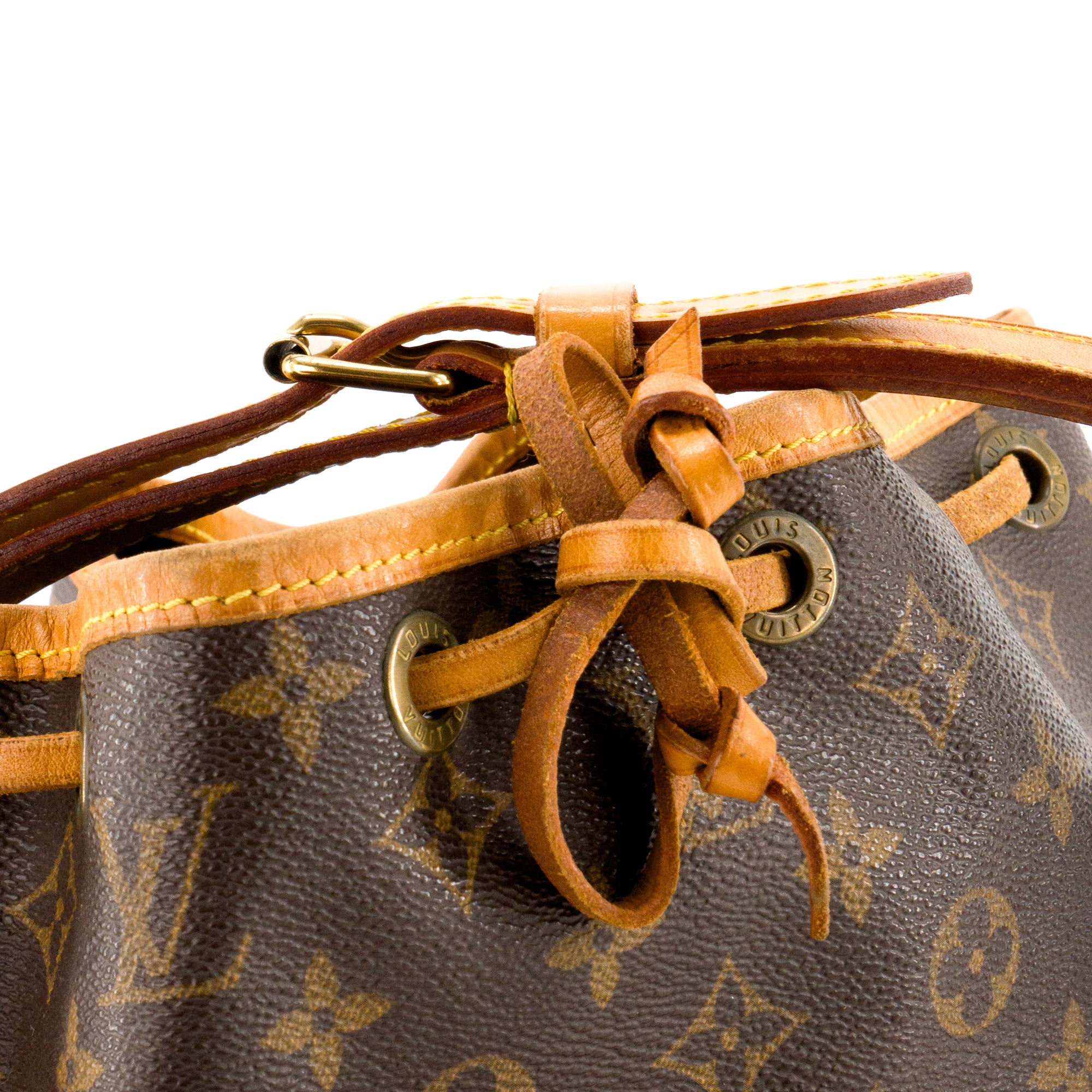 LOUIS VUITTON - Sac à épaule Noé PM Louis Vuitton en toile enduite monogrammée