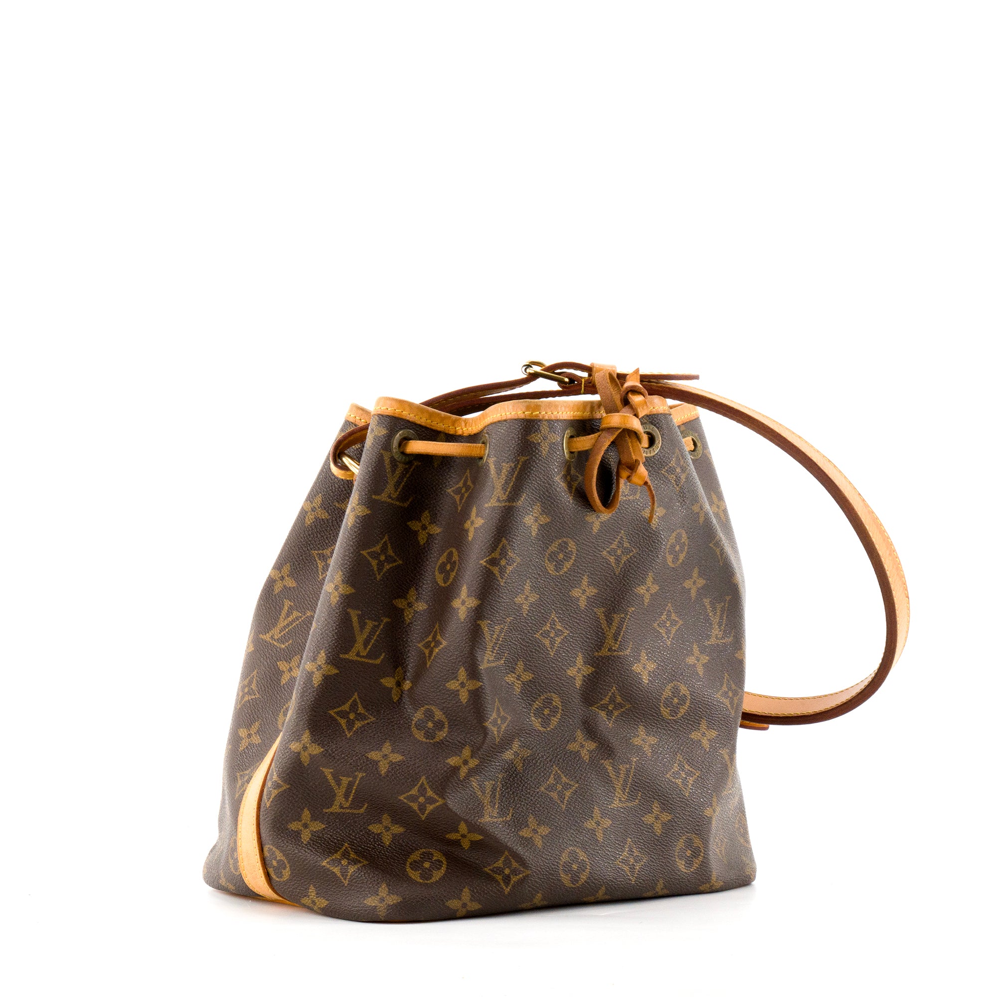 LOUIS VUITTON - Sac à épaule Noé PM Louis Vuitton en toile enduite monogrammée