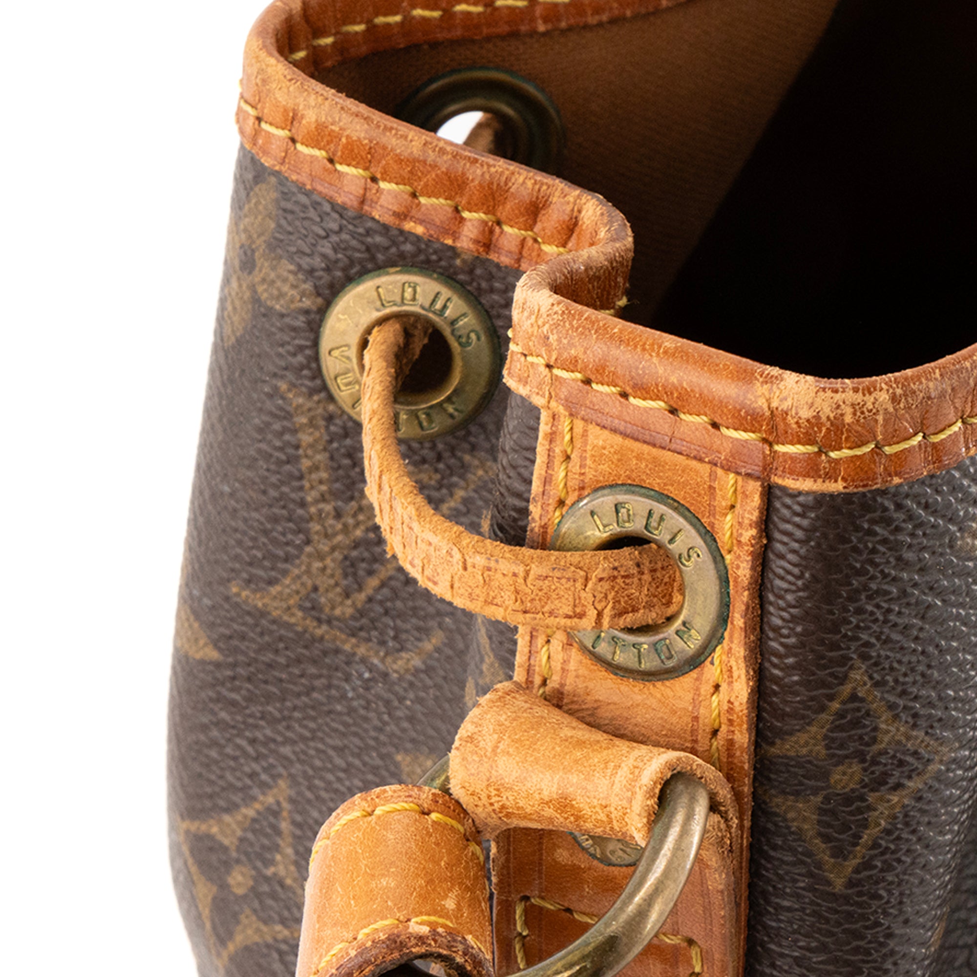 LOUIS VUITTON - Sac à épaule Noé PM Louis Vuitton en toile enduite monogrammée vintage