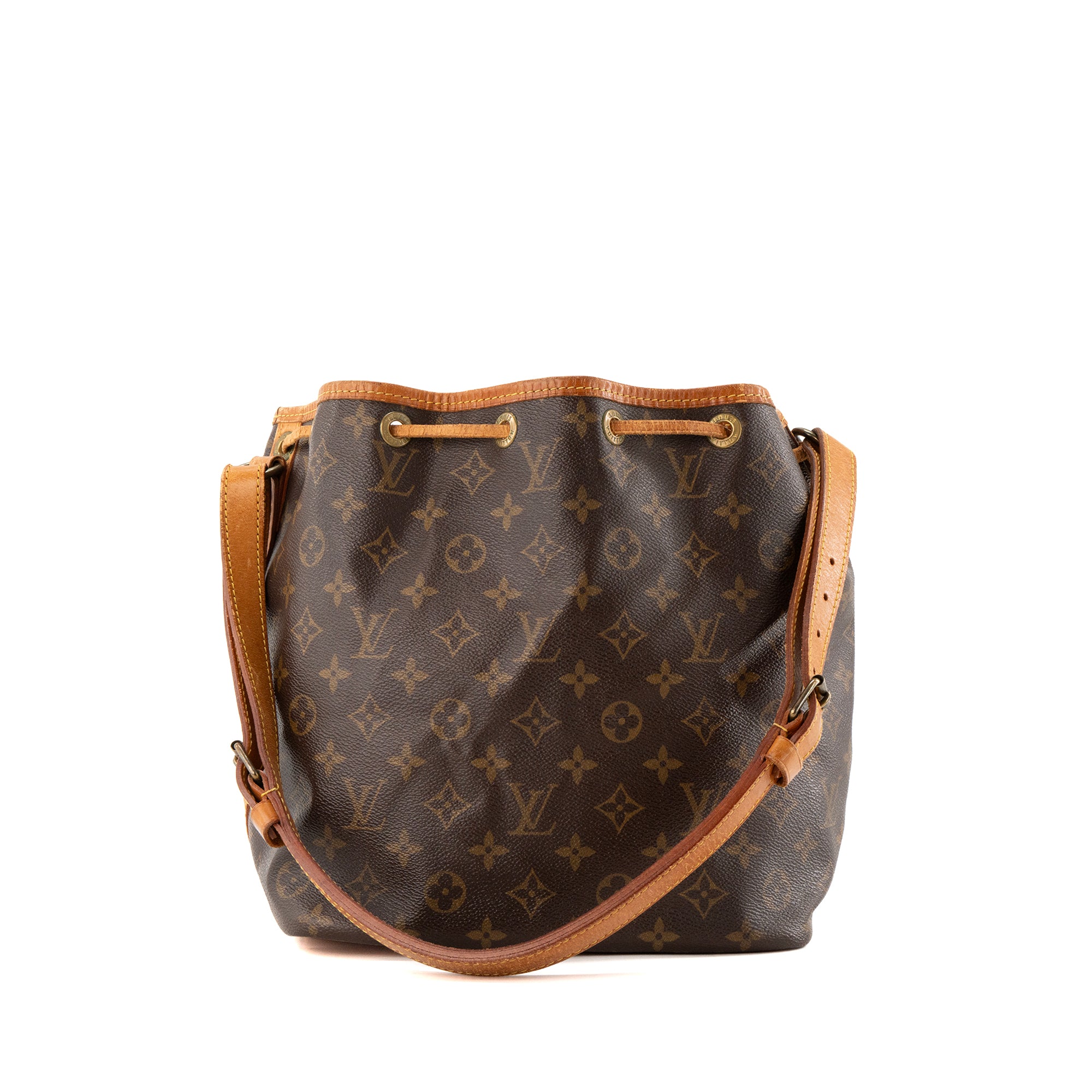 LOUIS VUITTON - Sac à épaule Noé PM Louis Vuitton en toile enduite monogrammée vintage