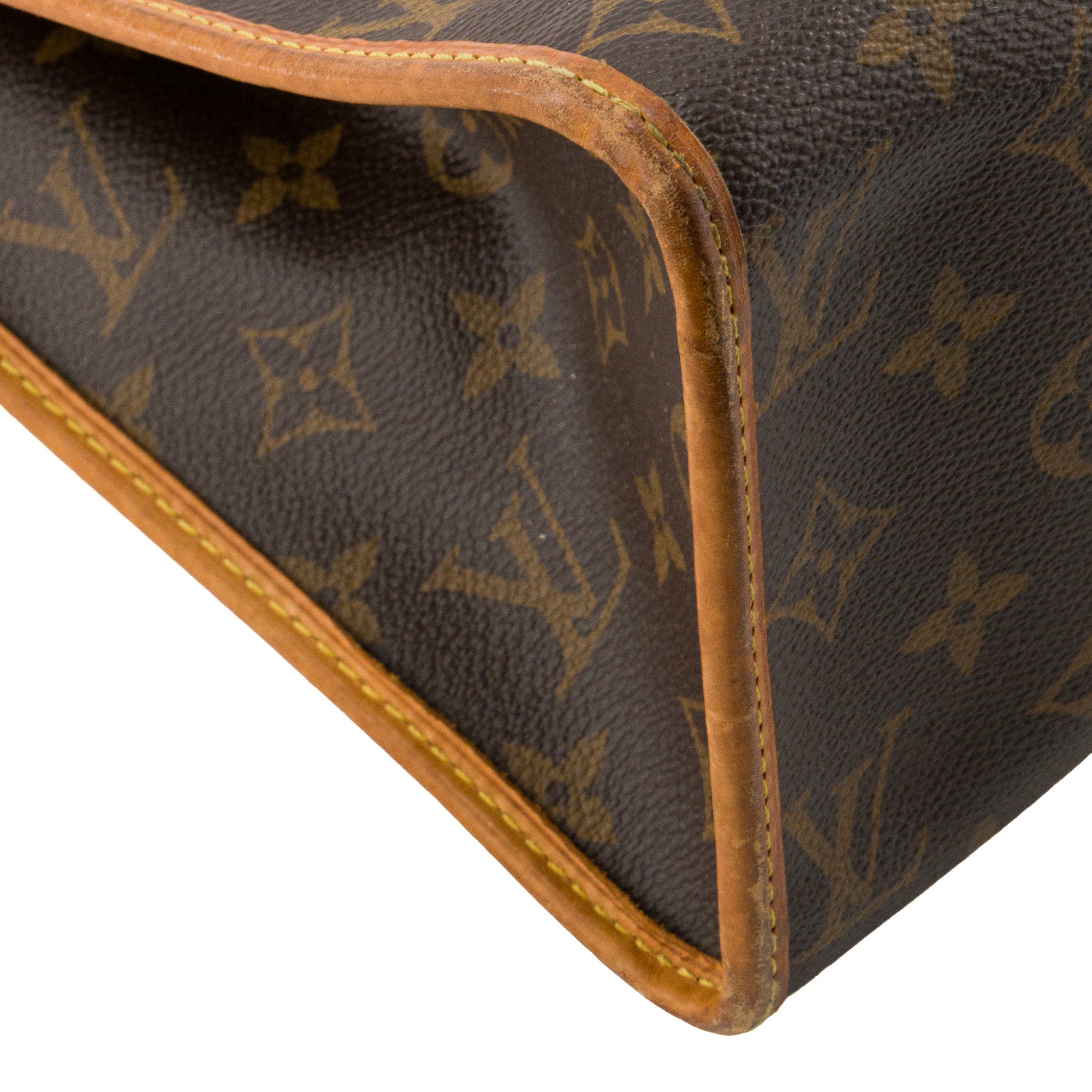 LOUIS VUITTON - Sac à épaule Popincourt Louis Vuitton en toile monogrammée marron