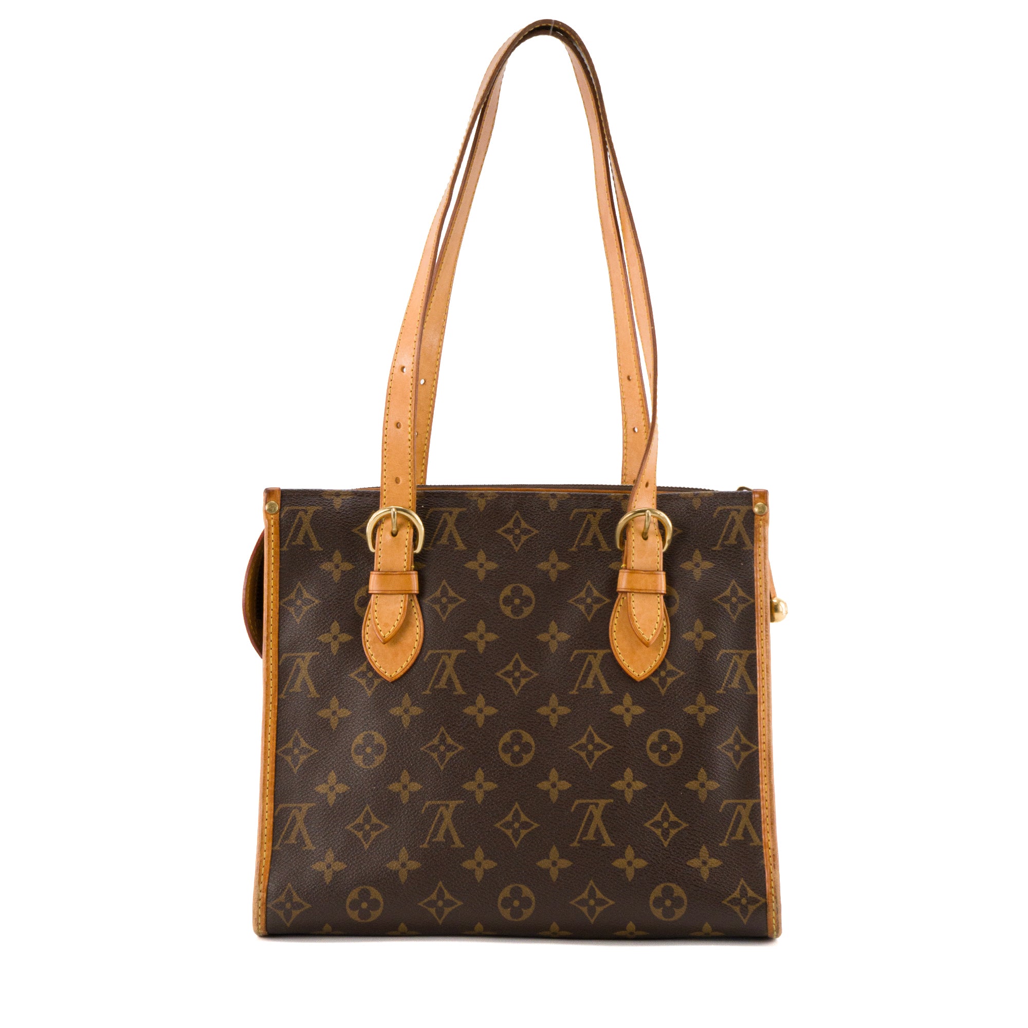 LOUIS VUITTON - Sac à épaule Popincourt Louis Vuitton en toile monogrammée marron
