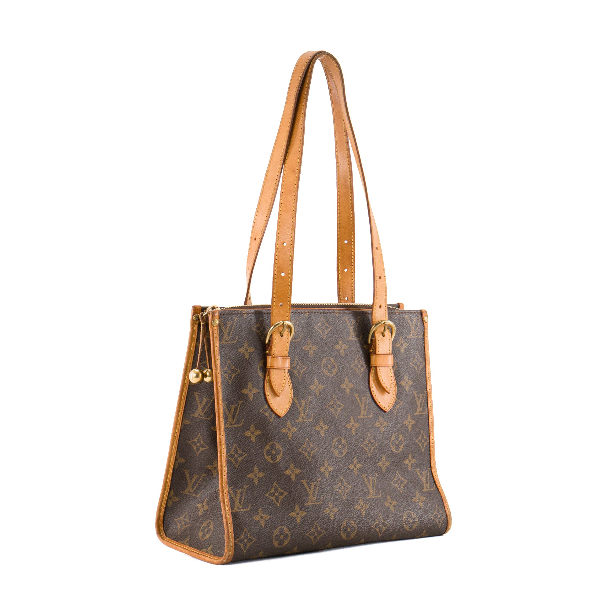 LOUIS VUITTON - Sac à épaule Popincourt Louis Vuitton en toile monogrammée marron