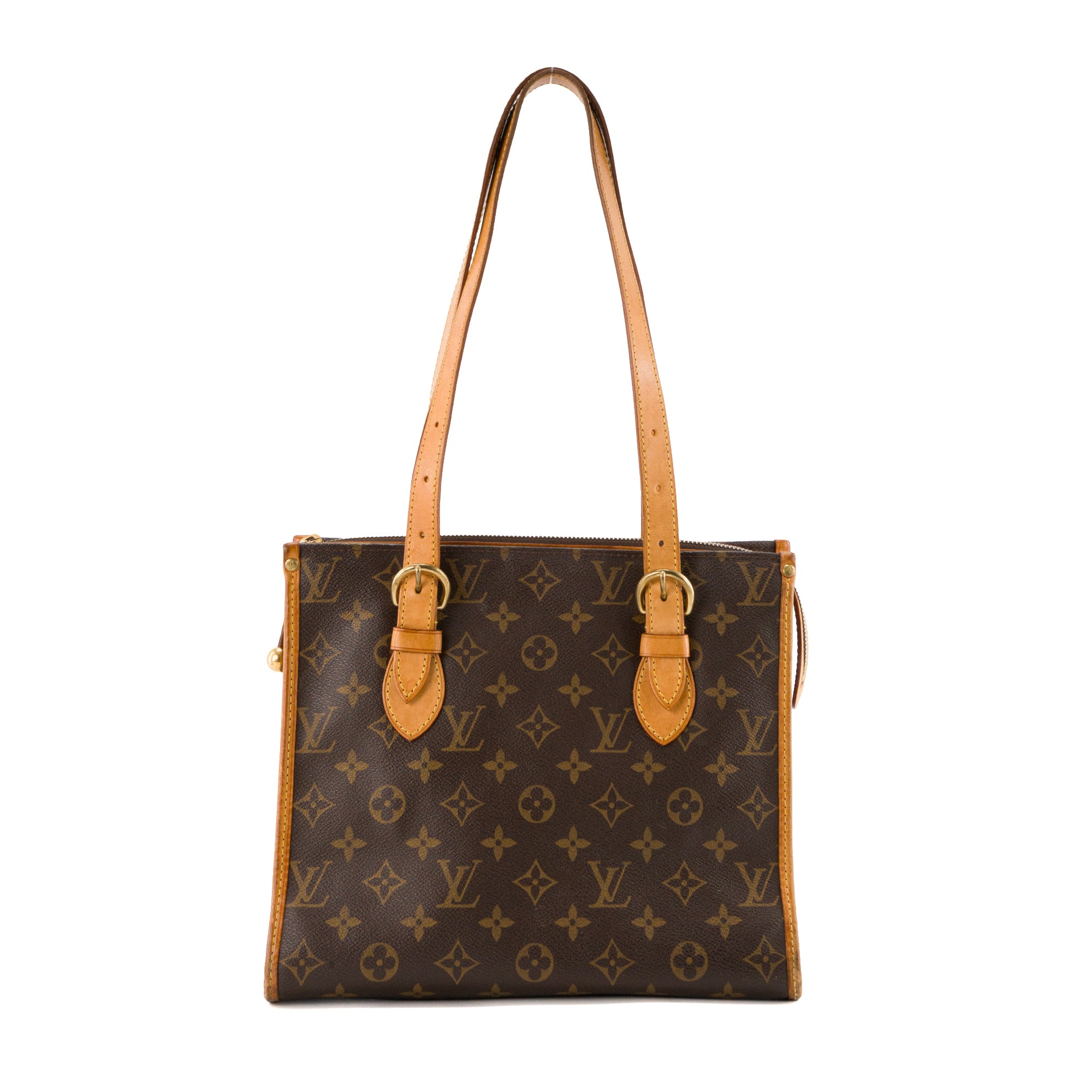 LOUIS VUITTON - Sac à épaule Popincourt Louis Vuitton en toile monogrammée marron