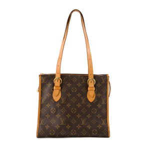 LOUIS VUITTON - Sac à épaule Popincourt Louis Vuitton en toile monogrammée marron