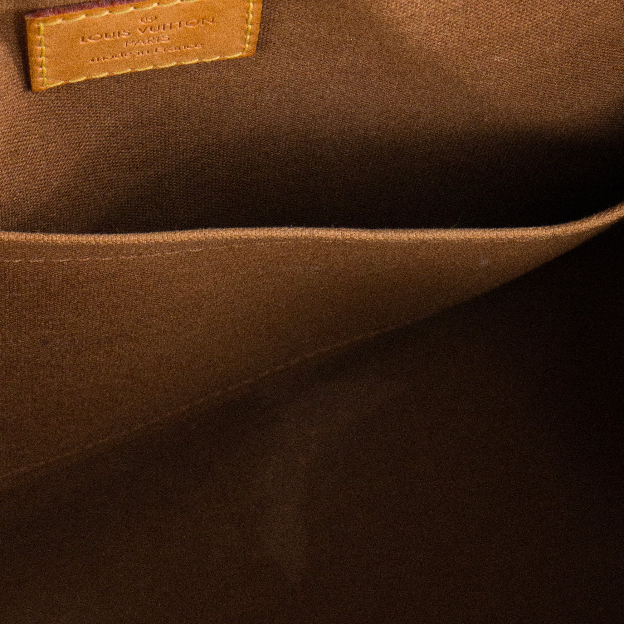 LOUIS VUITTON - Sac à épaule Popincourt Louis Vuitton en toile monogrammée marron