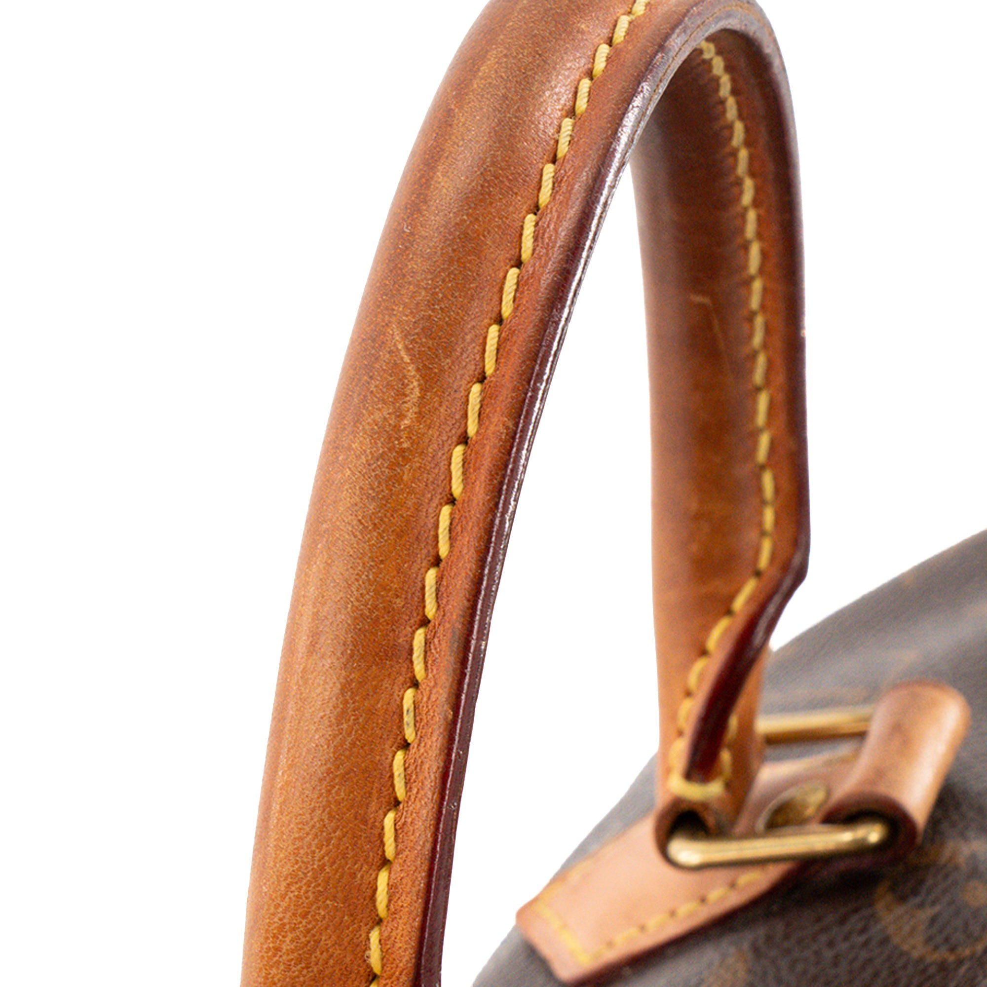 LOUIS VUITTON - Sac à épaule Speedy 25 Louis Vuitton en toile enduite monogrammée