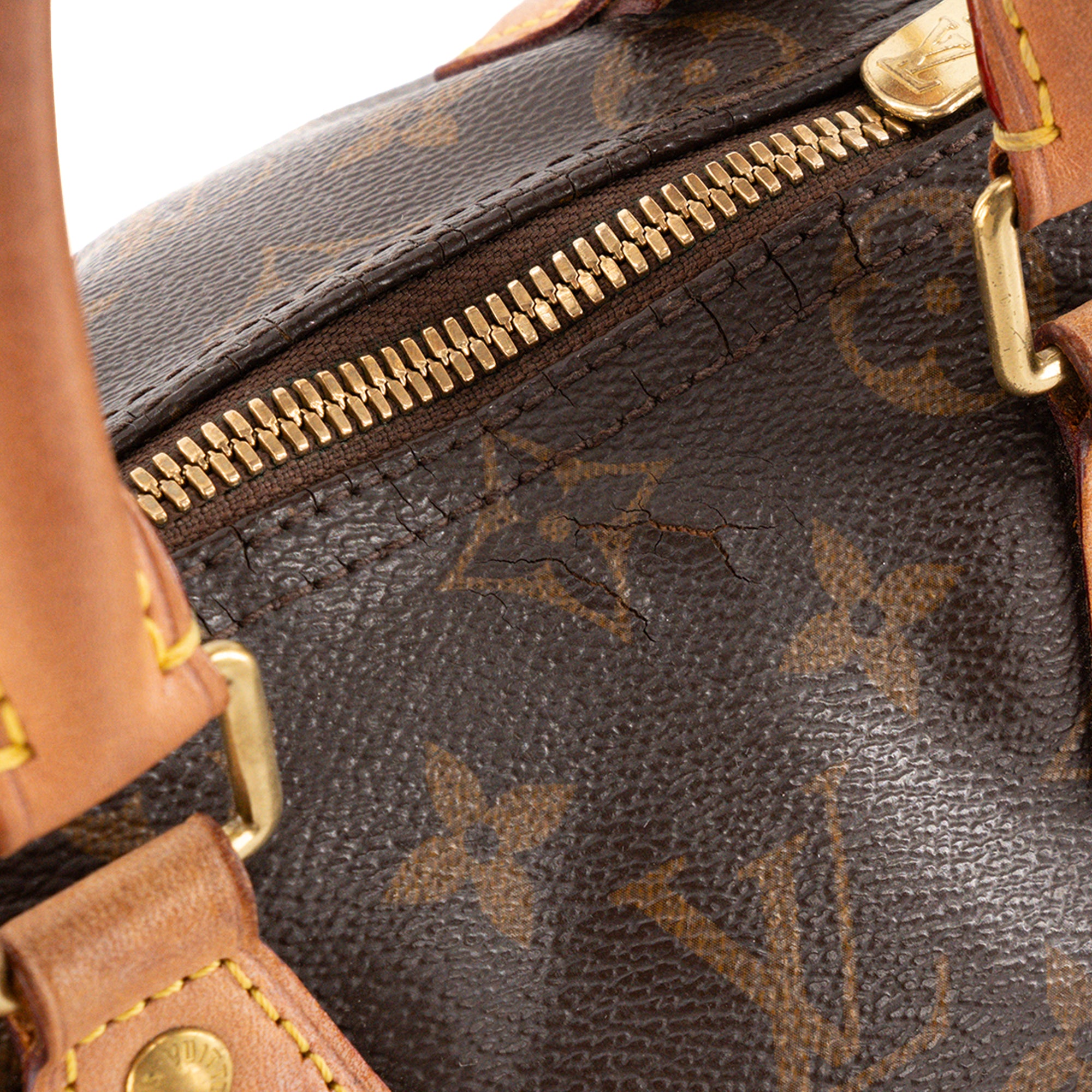 LOUIS VUITTON - Sac à épaule Speedy 25 Louis Vuitton en toile enduite monogrammée