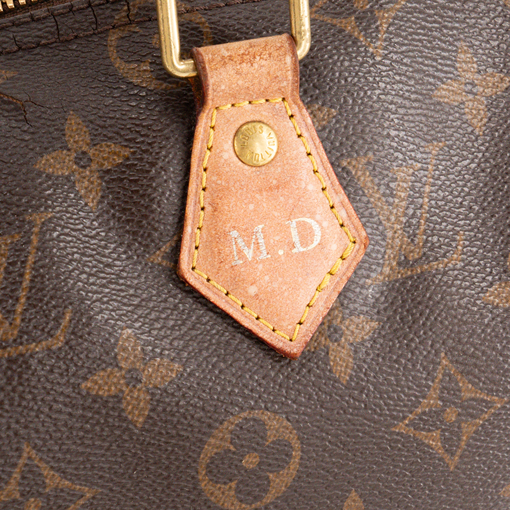 LOUIS VUITTON - Sac à épaule Speedy 25 Louis Vuitton en toile enduite monogrammée