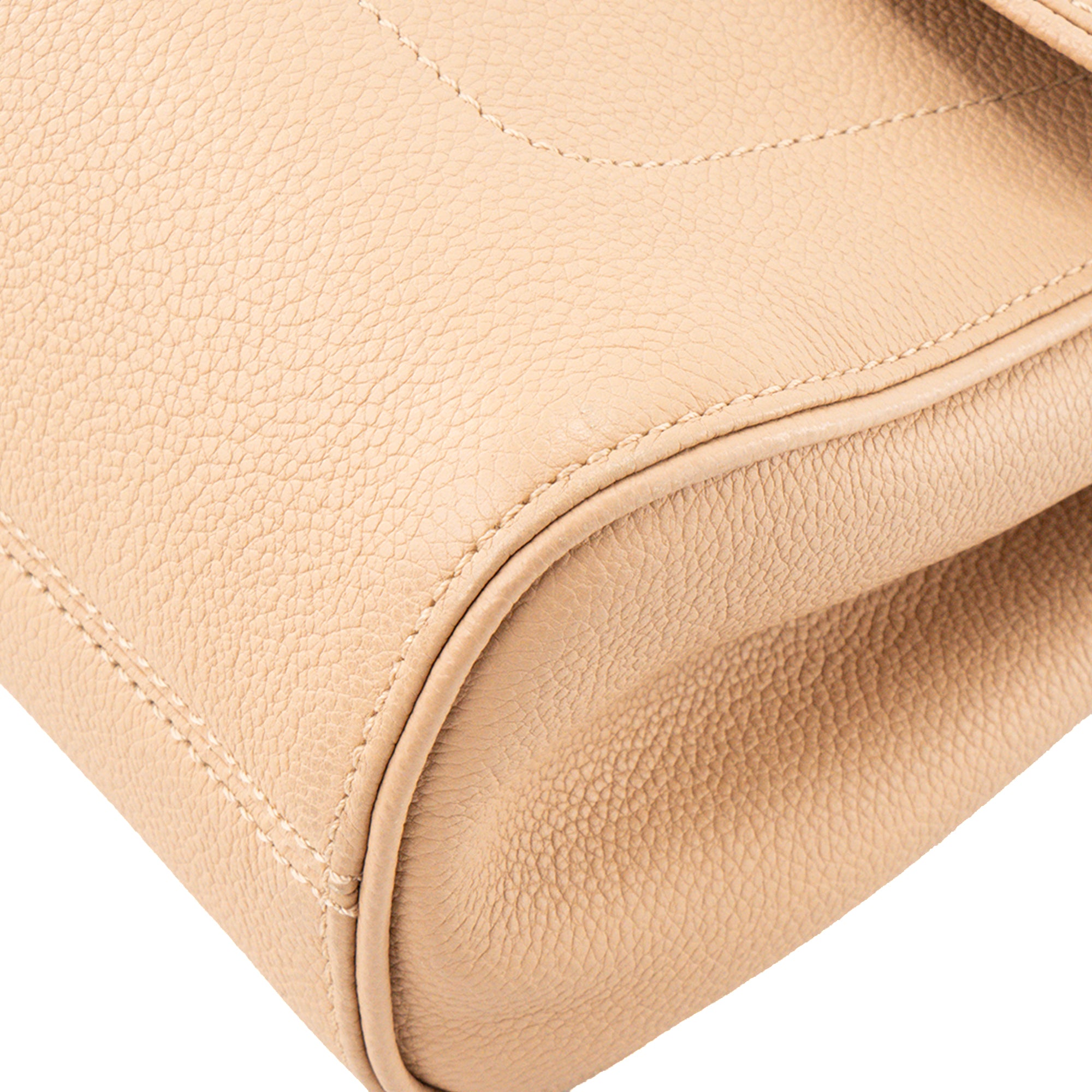 LOUIS VUITTON - Sac à bandoulière St Germain MM Louis Vuitton en cuir grainé beige