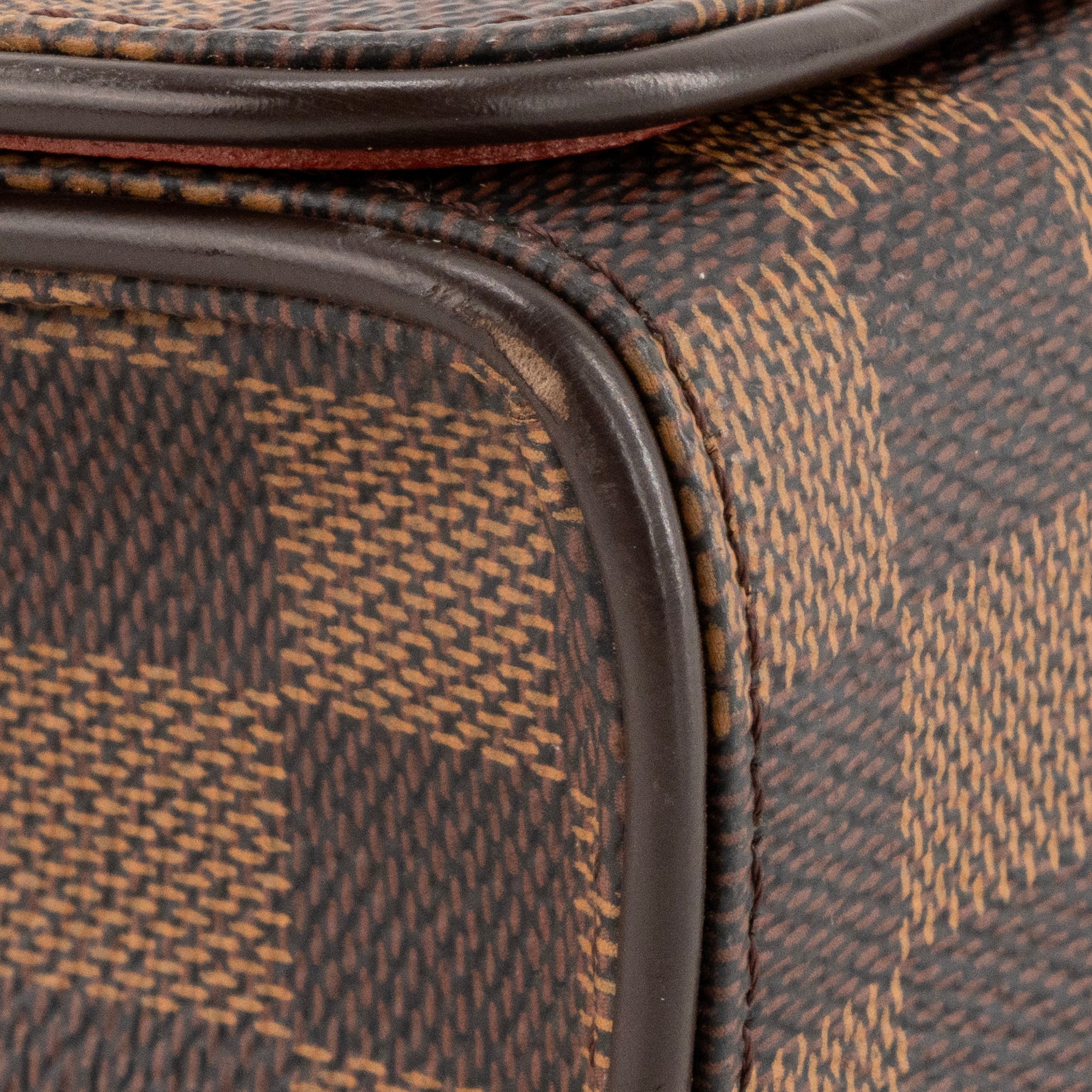 LOUIS VUITTON - Sac à épaule Tribeca Louis Vuitton en toile enduite damier ébène vintage