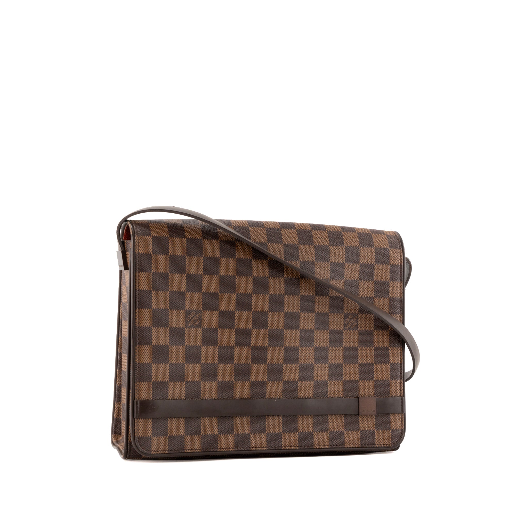 LOUIS VUITTON - Sac à épaule Tribeca Louis Vuitton en toile enduite damier ébène vintage
