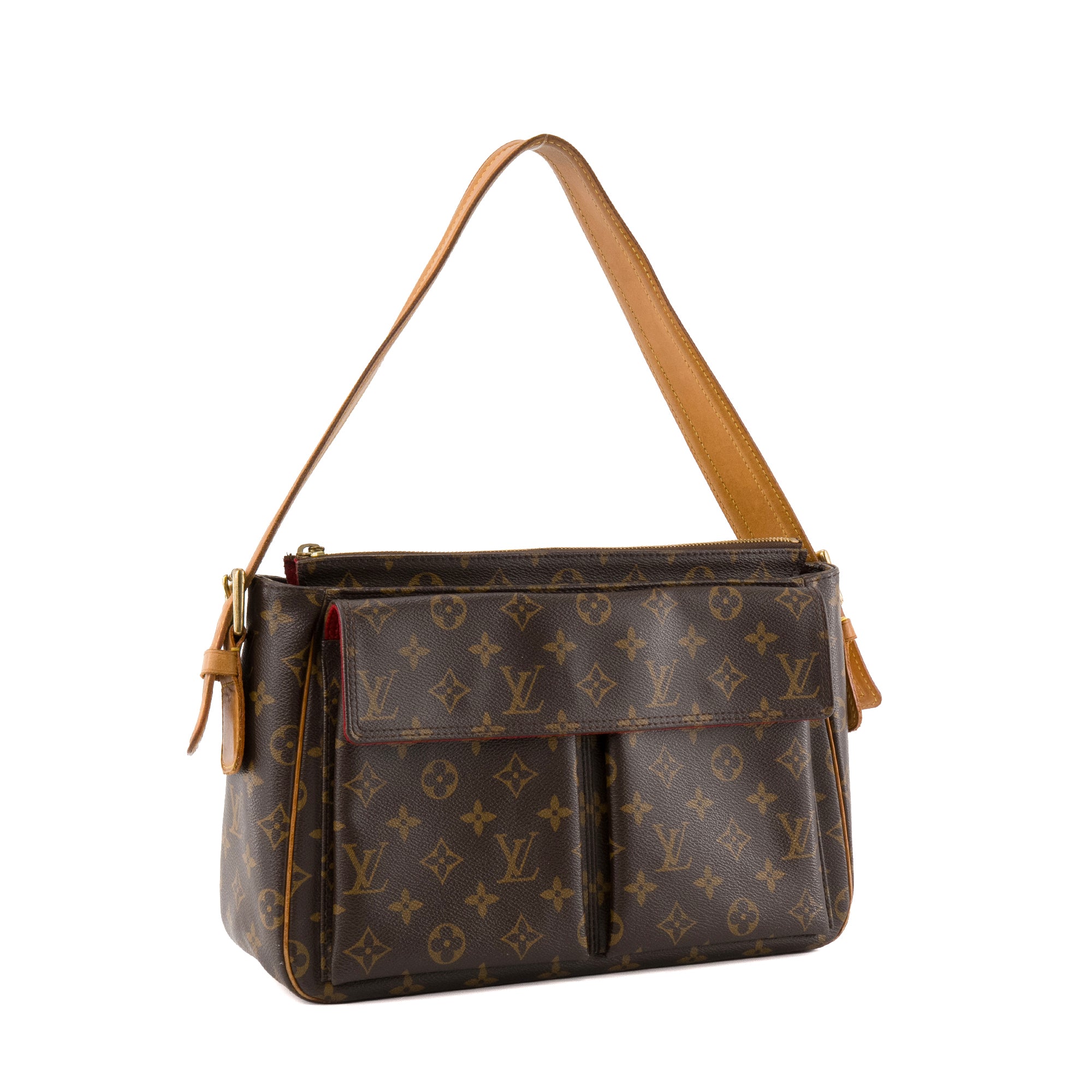 LOUIS VUITTON - Sac à épaule Viva Cité Louis Vuitton en toile enduite monogrammée vintage