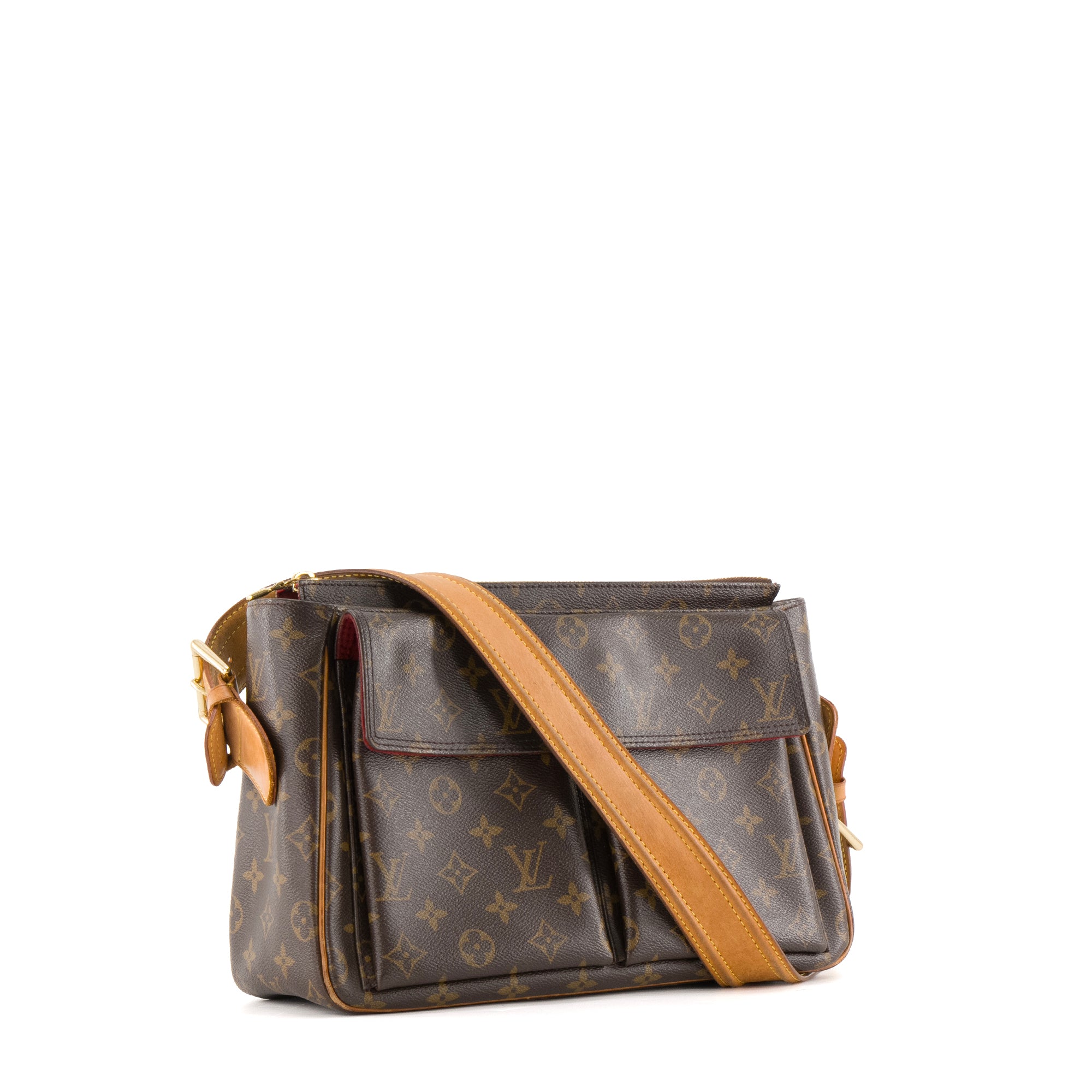 LOUIS VUITTON - Sac à épaule Viva Cité Louis Vuitton en toile enduite monogrammée