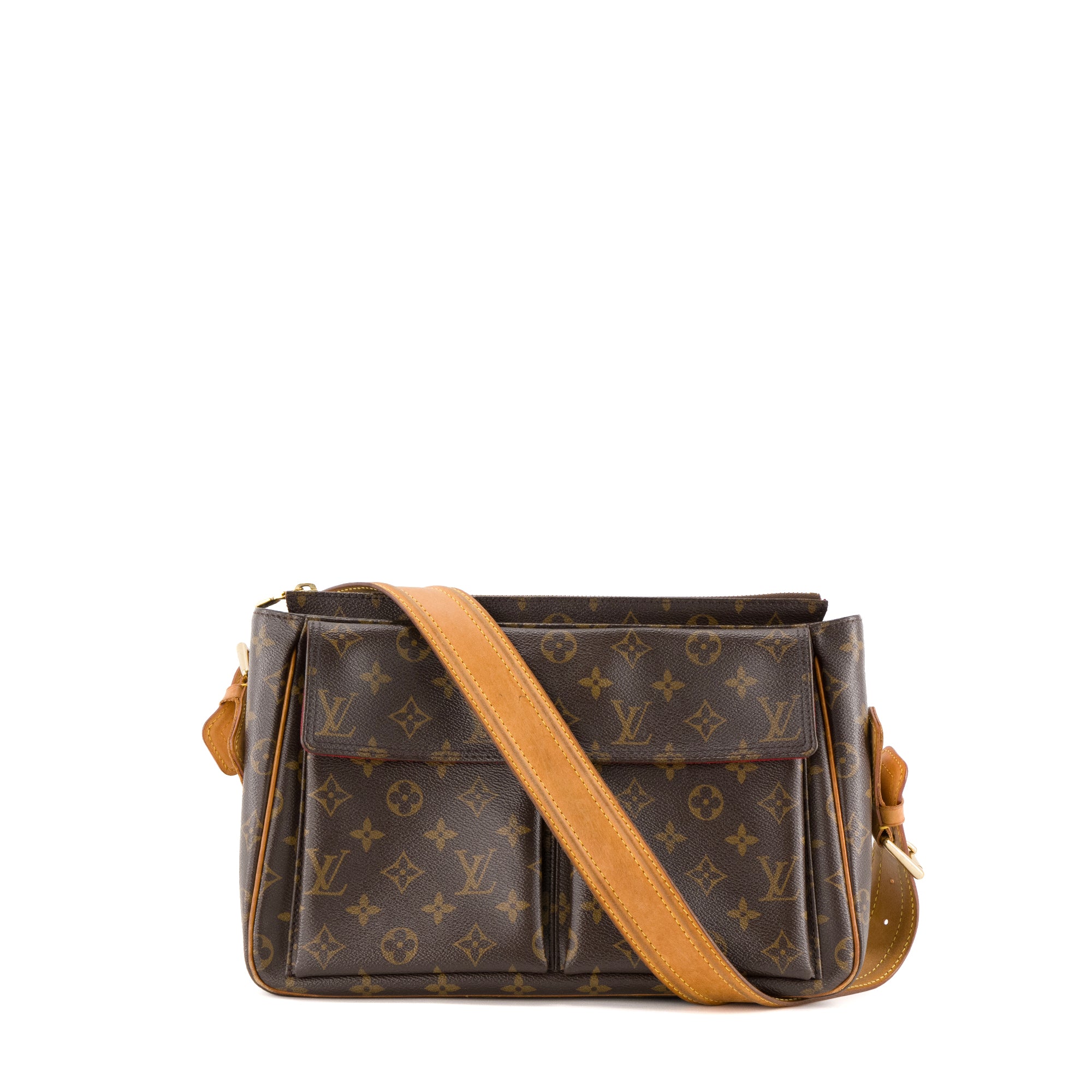 LOUIS VUITTON - Sac à épaule Viva Cité Louis Vuitton en toile enduite monogrammée