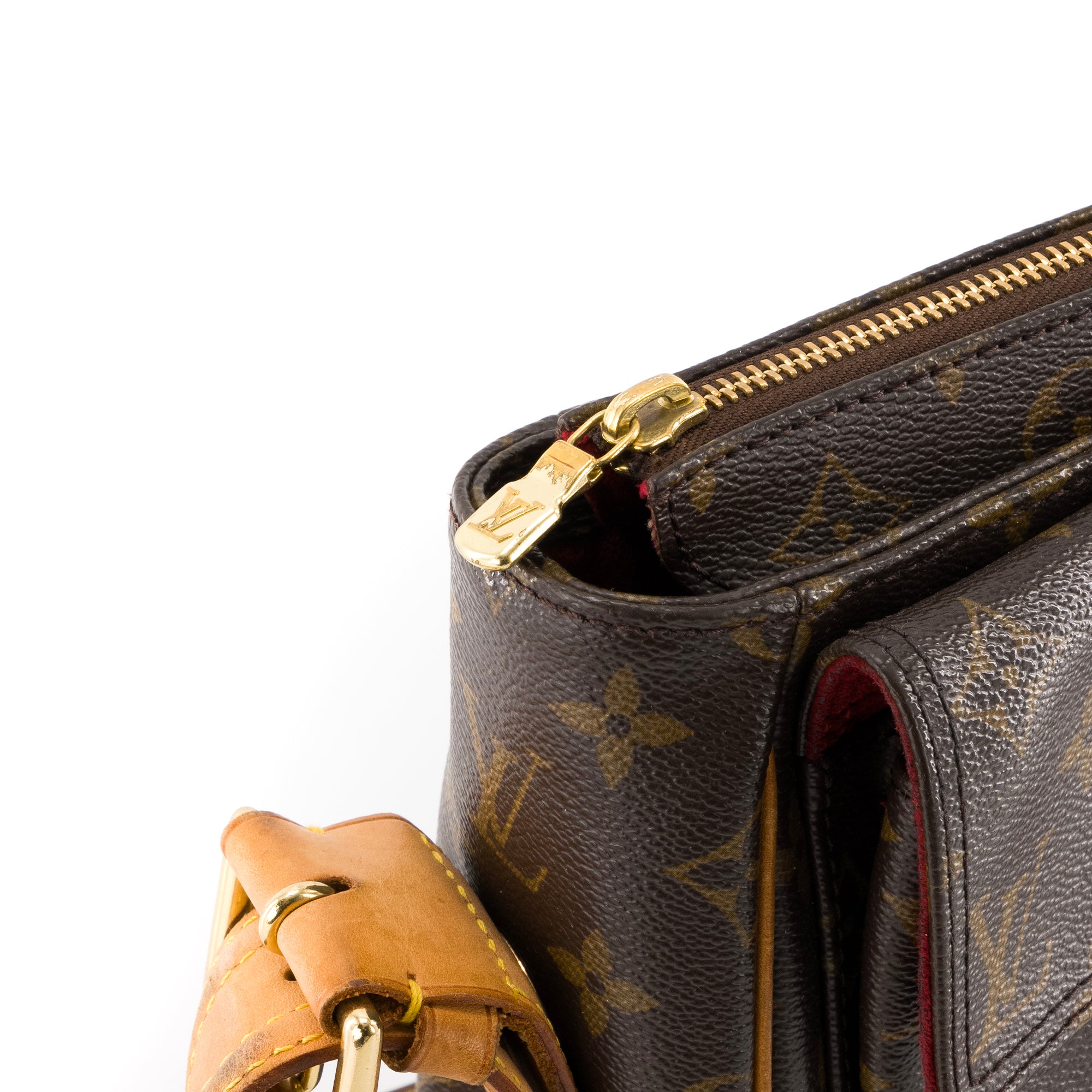 LOUIS VUITTON - Sac à épaule Viva Cité Louis Vuitton en toile enduite monogrammée