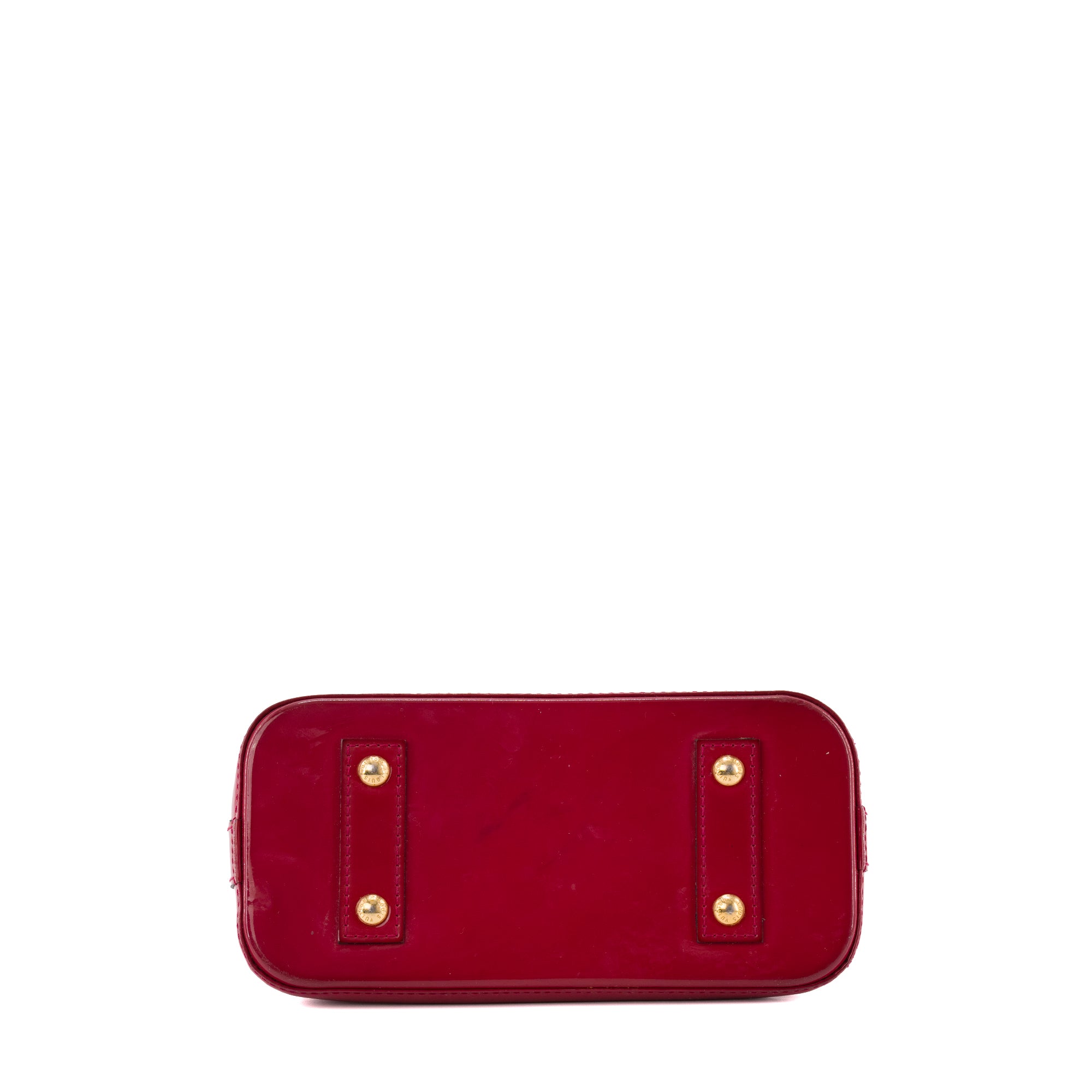 LOUIS VUITTON - Sac à main Alma BB Louis Vuitton en cuir verni rouge