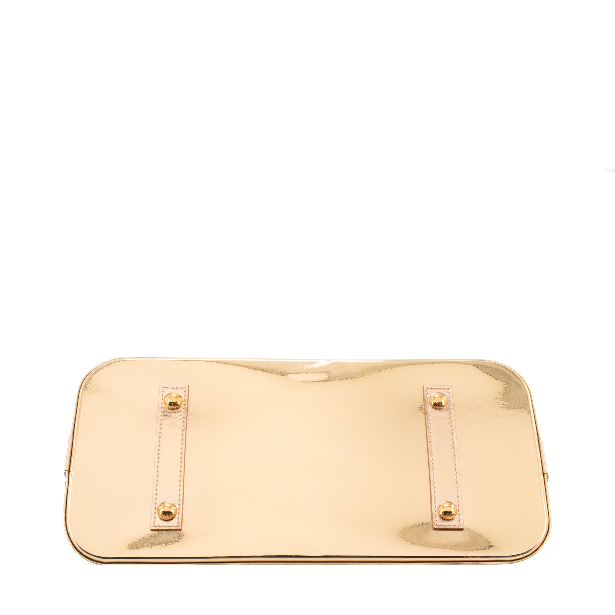 LOUIS VUITTON - Sac à main Alma GM Louis Vuitton en cuir verni miroir doré