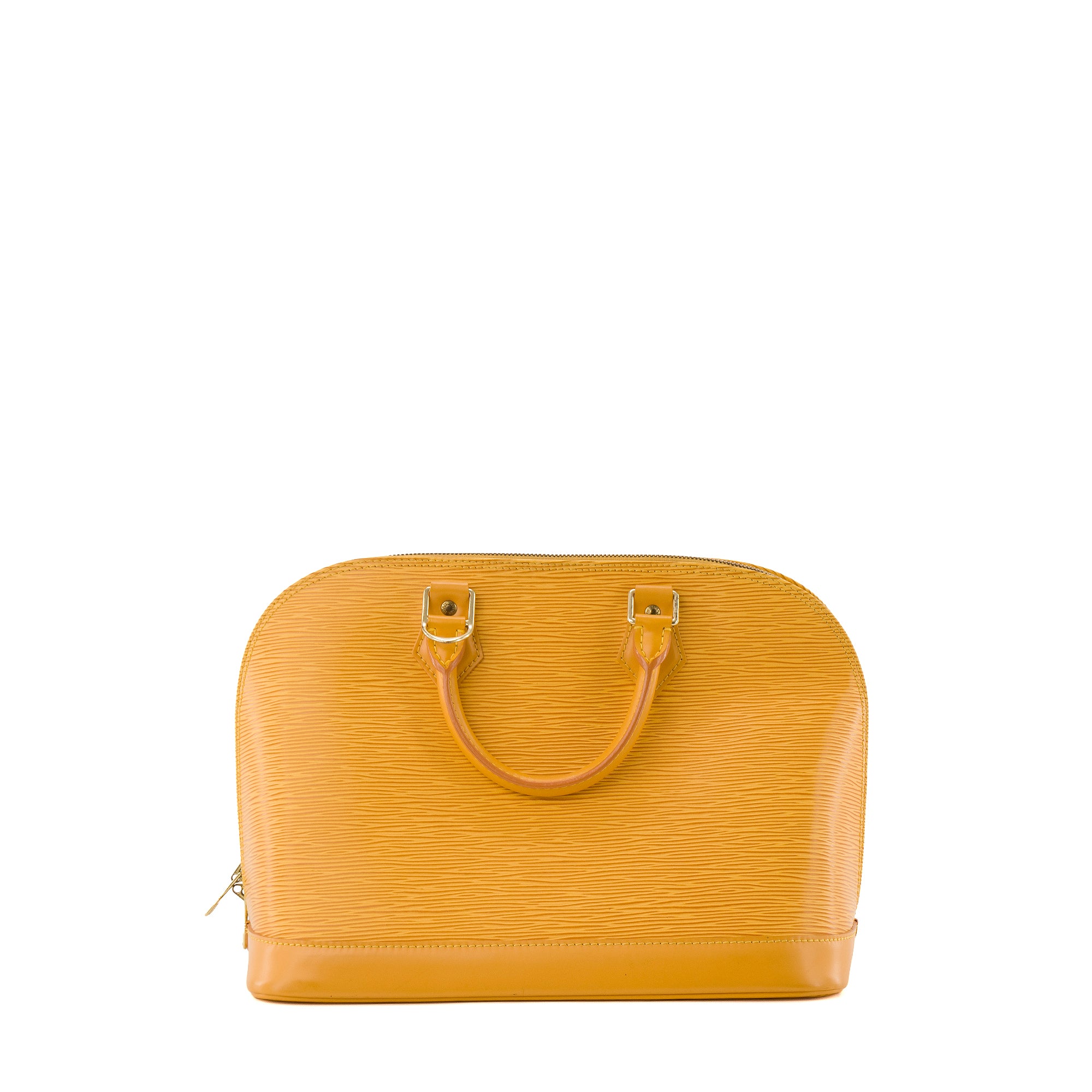 LOUIS VUITTON - Sac à main Alma PM Louis Vuitton en cuir épi jaune vintage