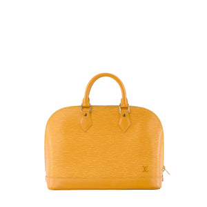 LOUIS VUITTON - Sac à main Alma PM Louis Vuitton en cuir épi jaune vintage