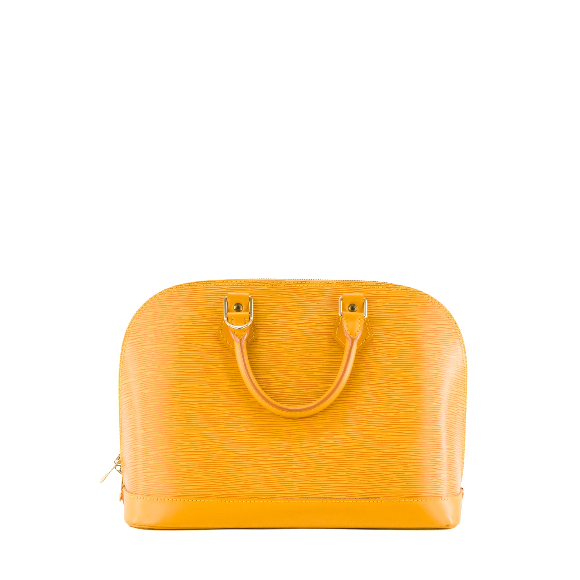LOUIS VUITTON - Sac à main Alma PM Louis Vuitton en cuir épi jaune vintage