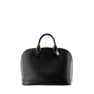 LOUIS VUITTON - Sac à main Alma PM Louis Vuitton en cuir épi noir vintage