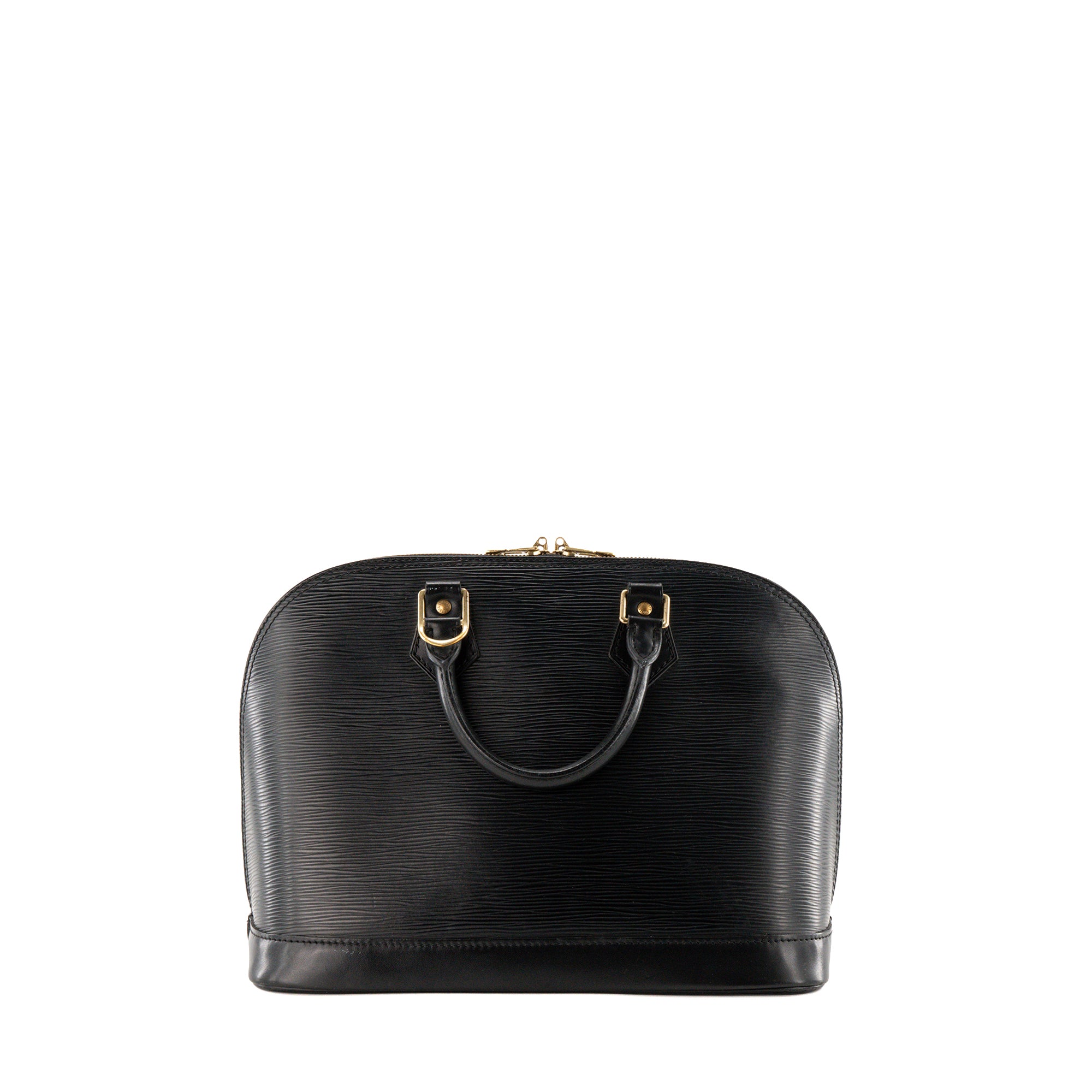 LOUIS VUITTON - Sac à main Alma PM Louis Vuitton en cuir épi noir vintage