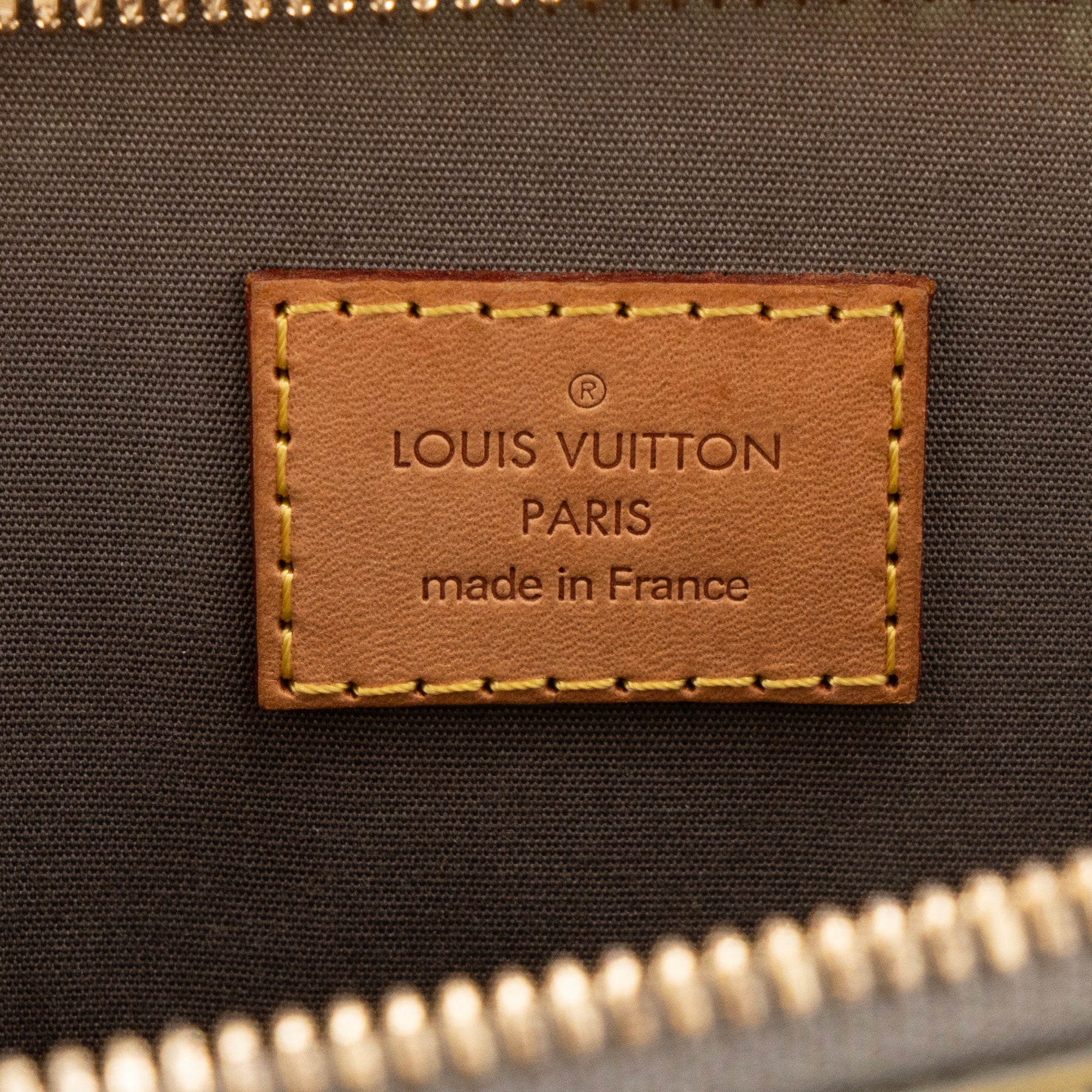 LOUIS VUITTON - Sac à main Alma PM Louis Vuitton en cuir verni kaki vintage