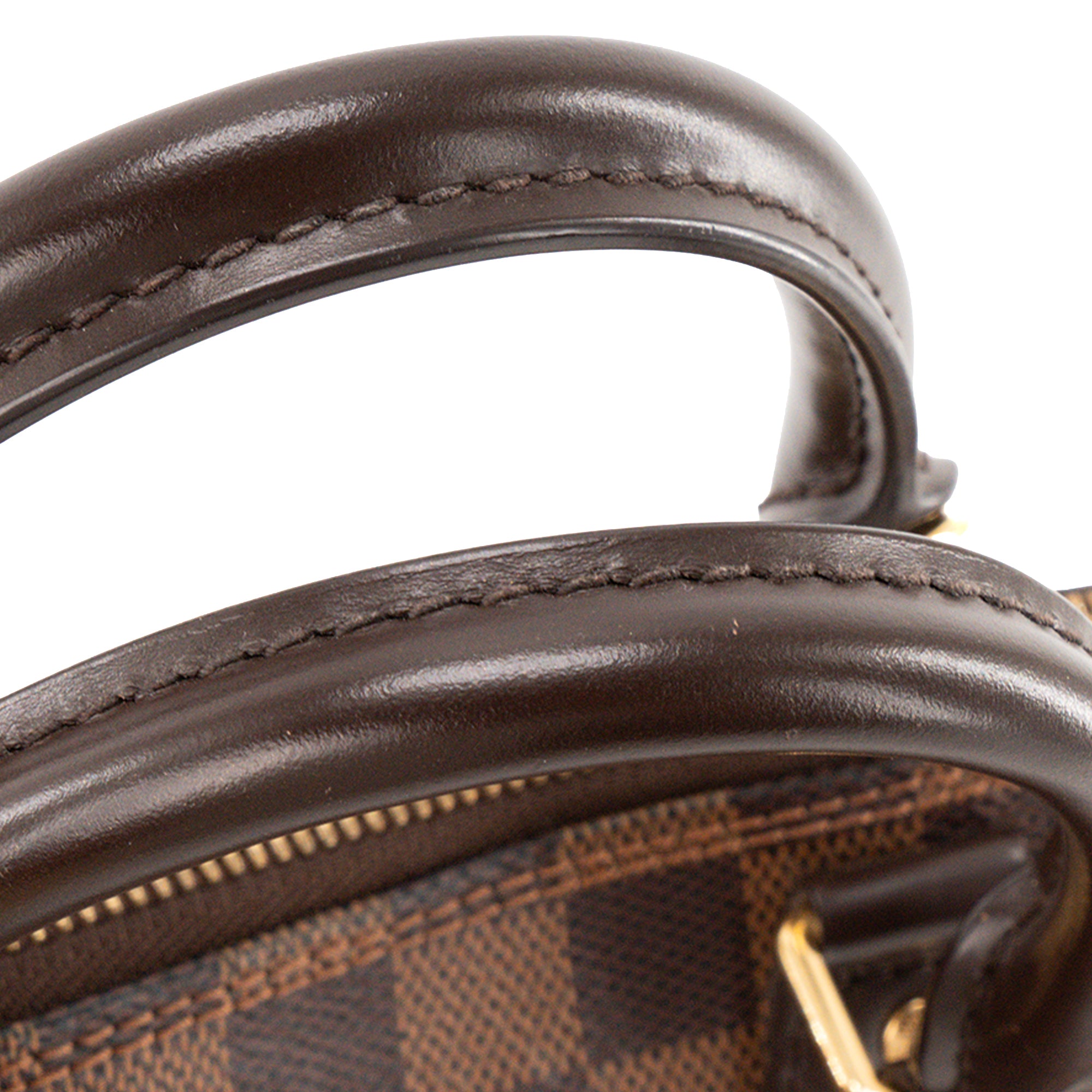 LOUIS VUITTON - Sac à main Alma PM Louis Vuitton en toile damier ébène