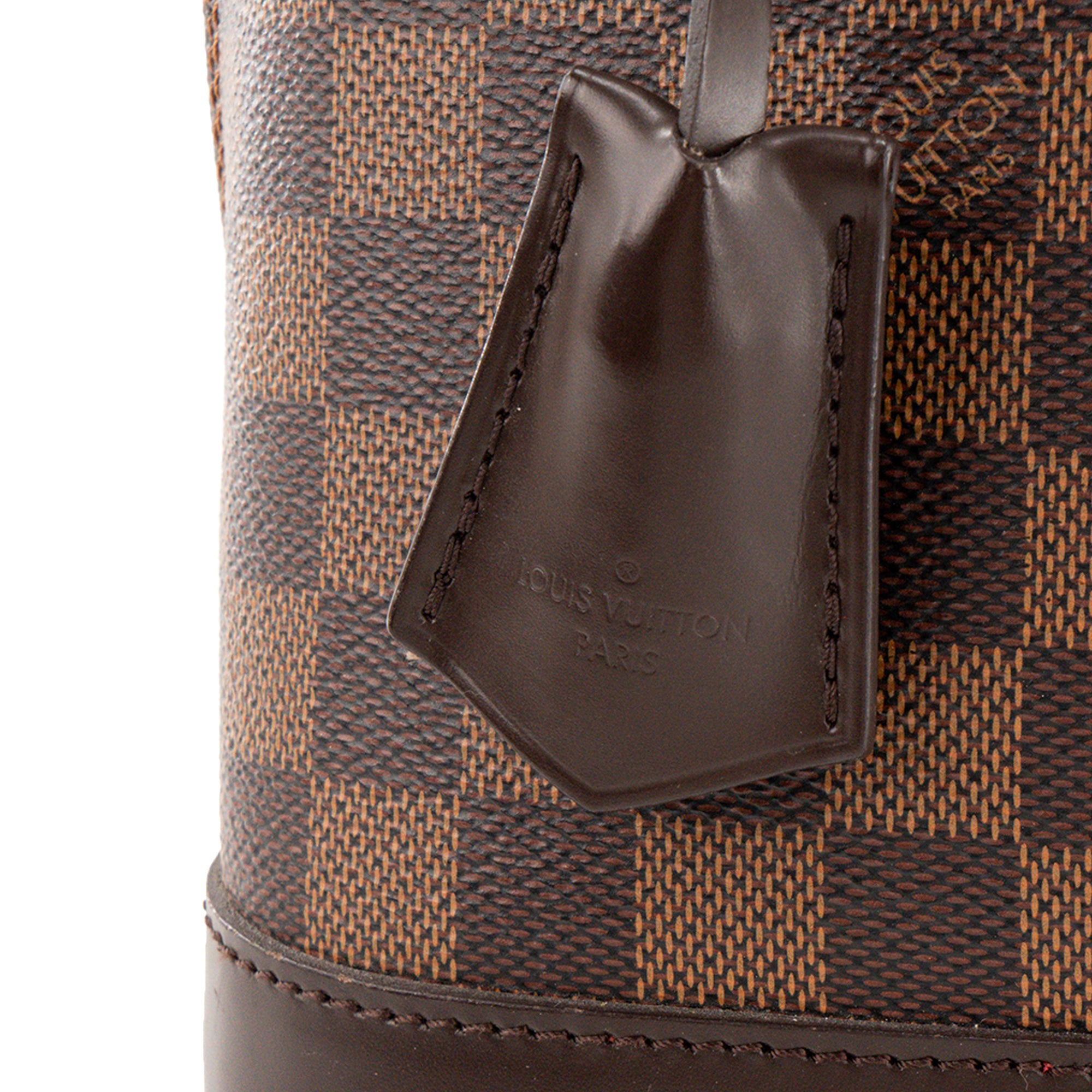 LOUIS VUITTON - Sac à main Alma PM Louis Vuitton en toile damier ébène