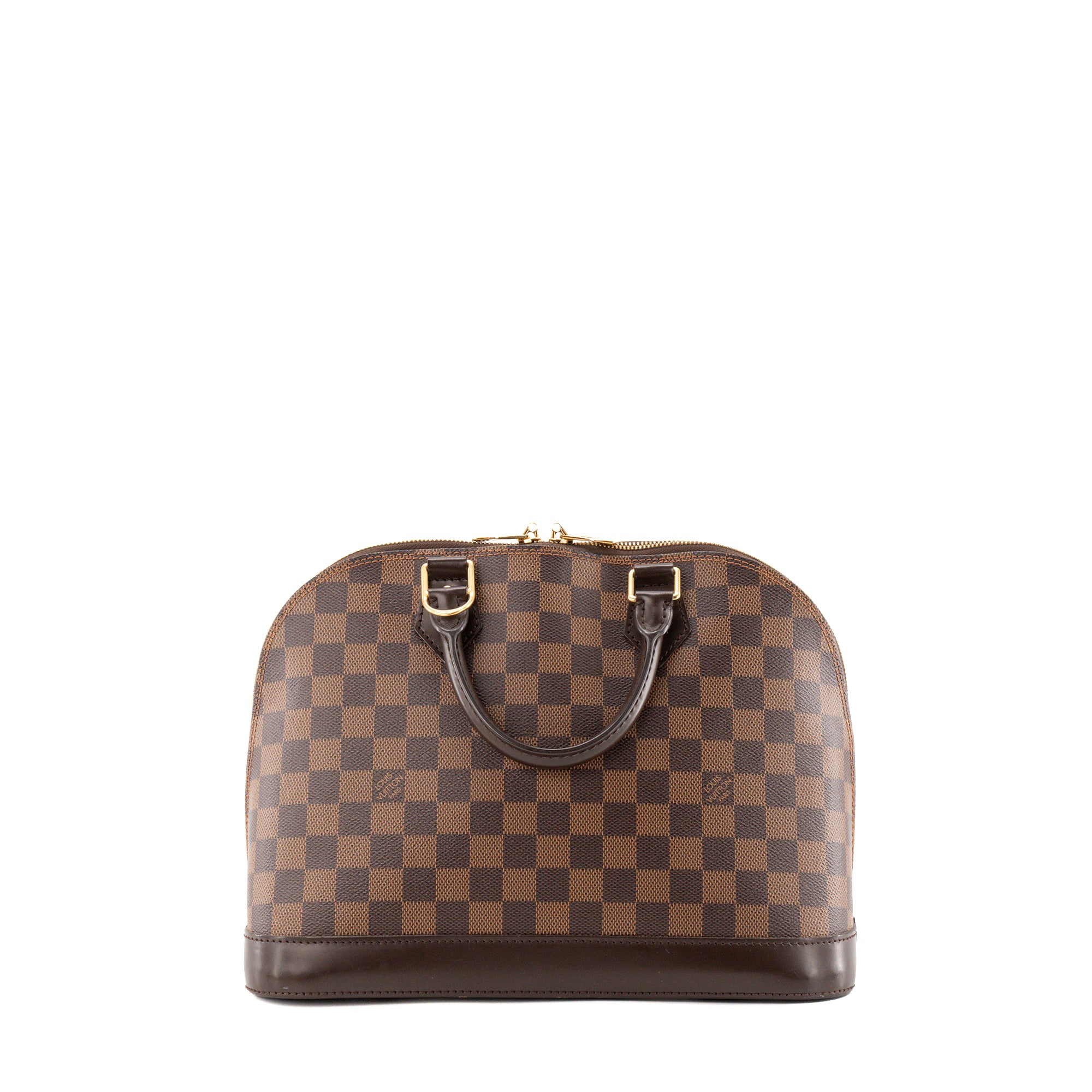 LOUIS VUITTON - Sac à main Alma PM Louis Vuitton en toile damier ébène
