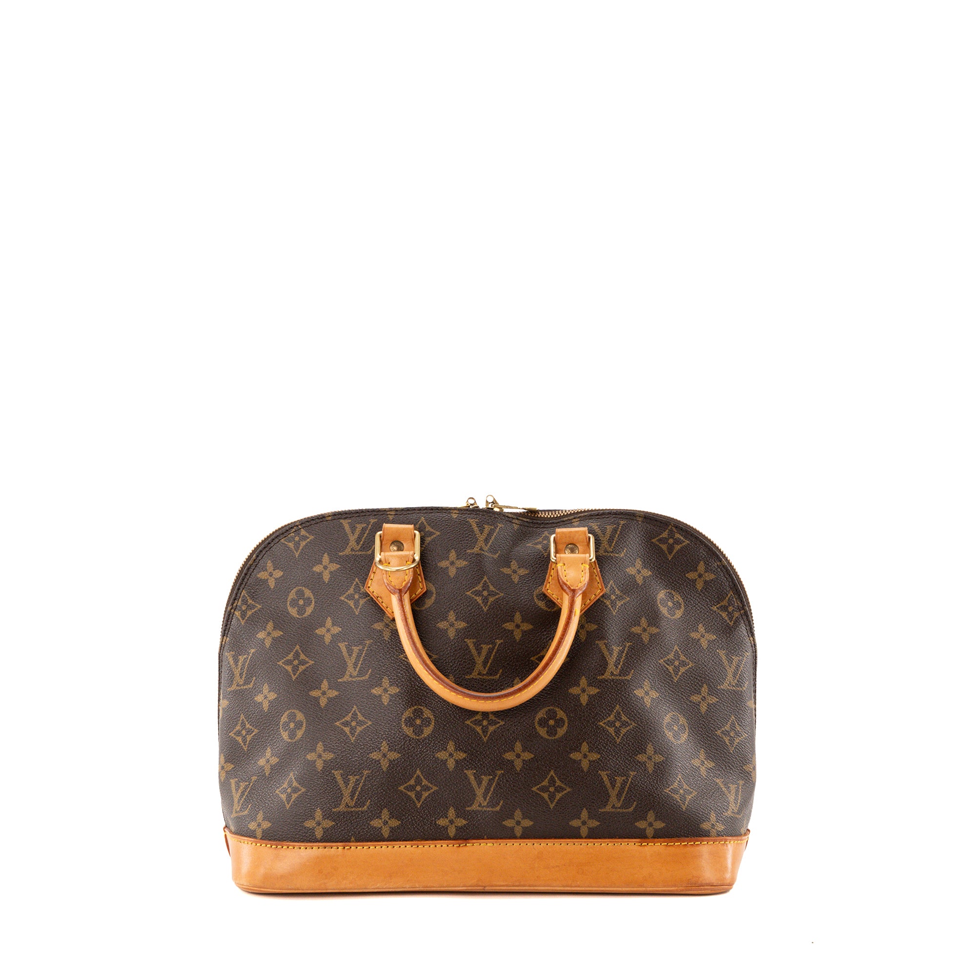 LOUIS VUITTON - Sac à main Alma PM Louis Vuitton en toile enduite monogrammée vintage