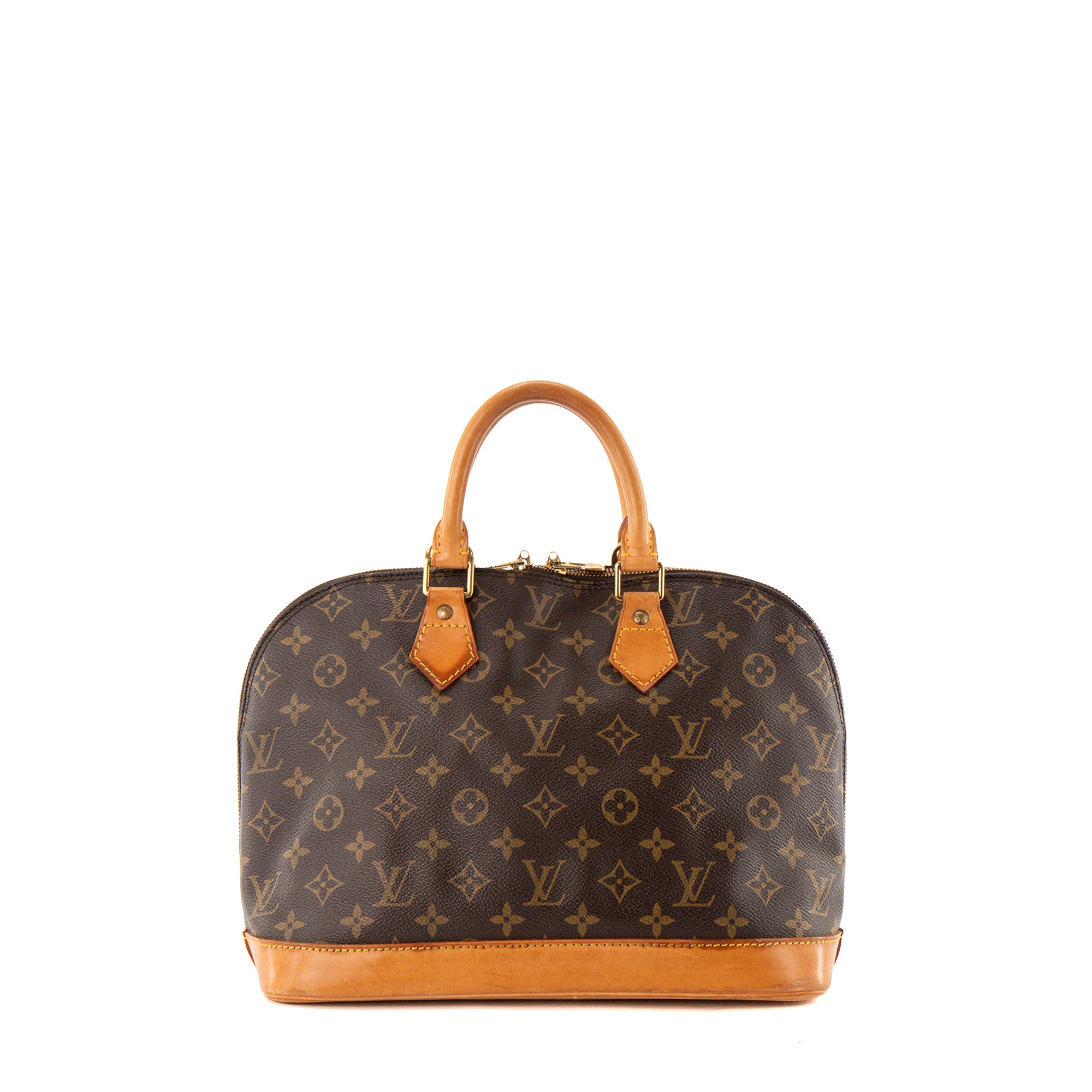 LOUIS VUITTON - Sac à main Alma PM Louis Vuitton en toile enduite monogrammée vintage